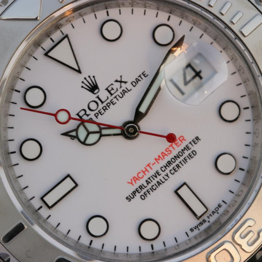 Yacht Master 1 Pure Silver ( Black & White Dial ) Stainless Steel 40mm