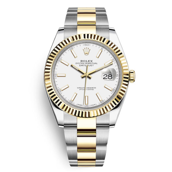 Date just II ( Silver & Goldmix ) Multicolor selection 41mm