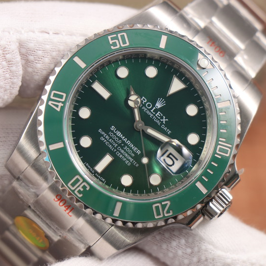 Submariner Silver/Green Multicolor dial 40mm