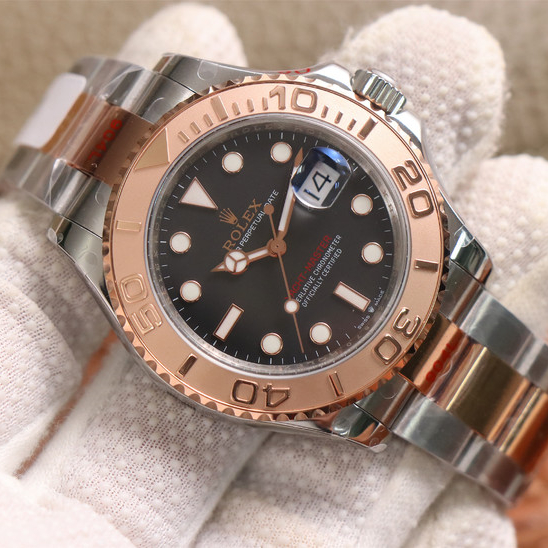 Yacht Master 1 Rose Goldmix ( Black & Brown Dial ) Stainless Steel 40mm