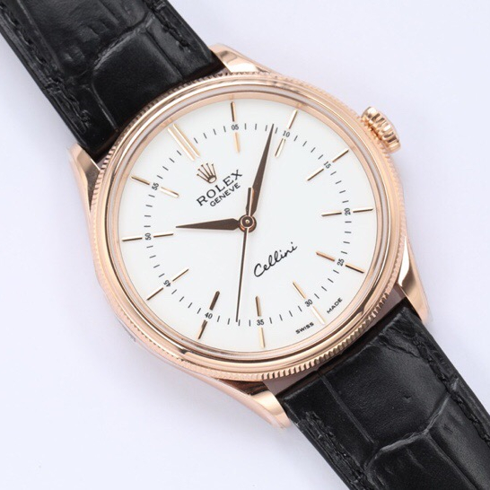 CELLINI TIME Multicolor Selection Black Leather Strap 39mm