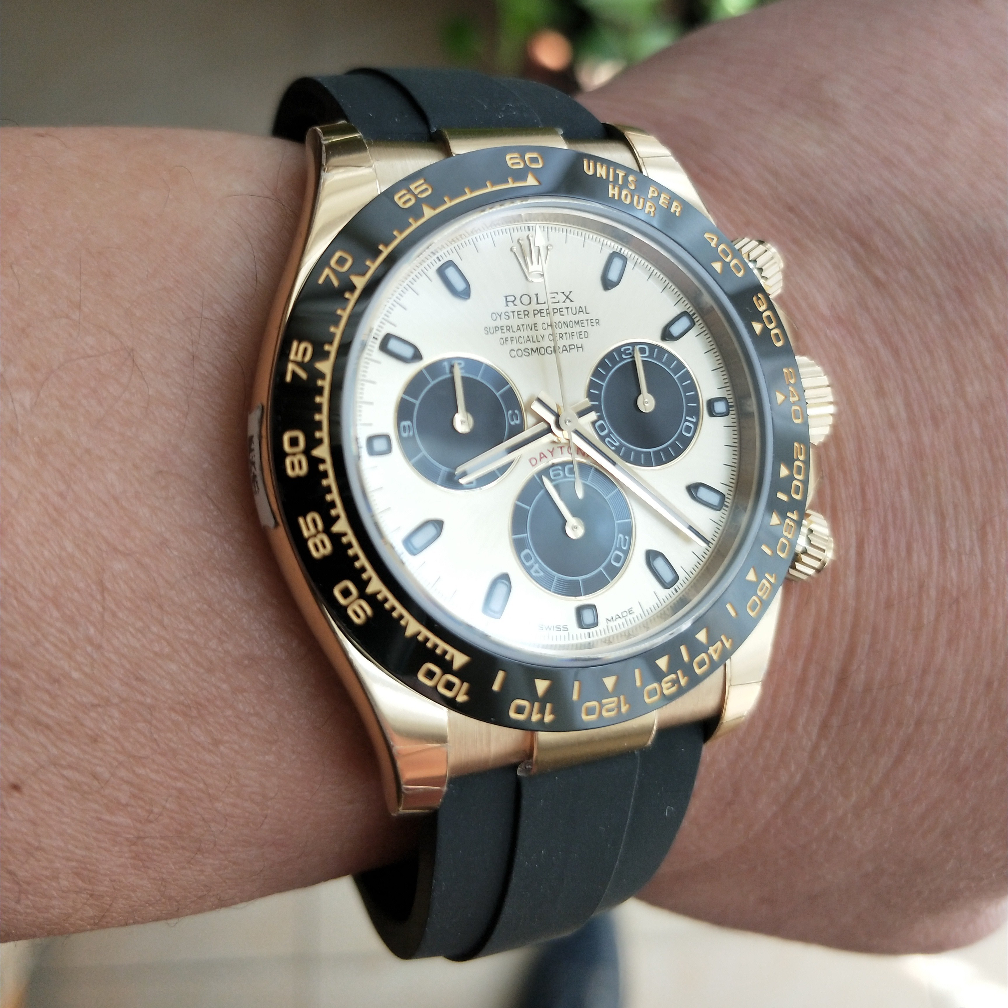 Daytona golden rubber style Multiple dial options 40mm