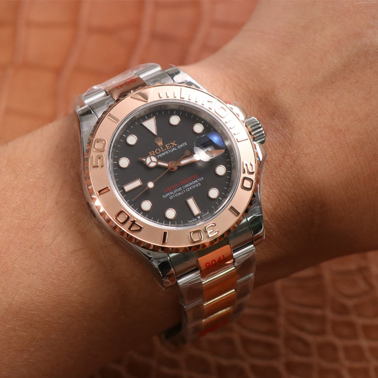 Yacht Master 1 Rose Goldmix ( Black & Brown Dial ) Stainless Steel 40mm