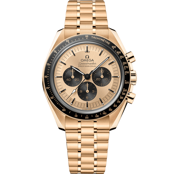 Speedmaster Moonwatch Professional Chronograph 18K Moonshine Gold 42mm