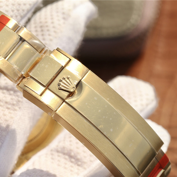 Submariner Golden Blue / Red Diamond Gold Dial 40mm