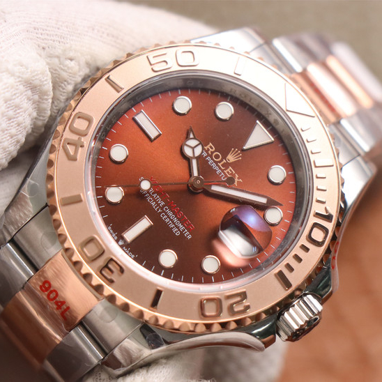 Yacht Master 1 Rose Goldmix ( Black & Brown Dial ) Stainless Steel 40mm