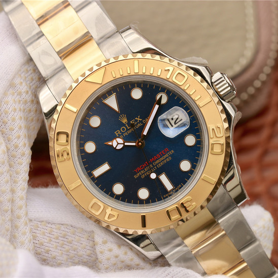 Yacht Master 1 Goldmix ( Gold & Blue Dial ) Stainless Steel 40mm