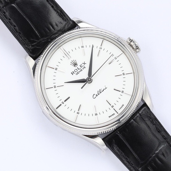 CELLINI TIME Multicolor Selection Black Leather Strap 39mm