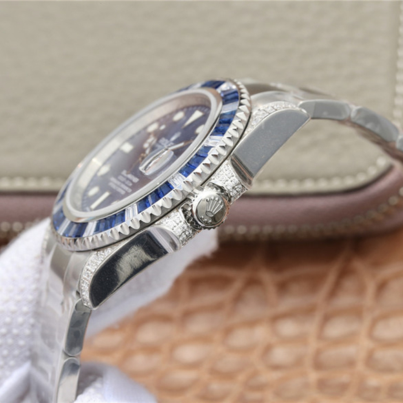 Submariner Silver Blue Diamond 40mm