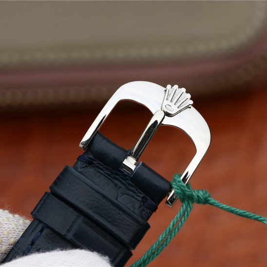 CELLINI TIME DATE Silver Blue Dial Blue Leather Strap 39mm