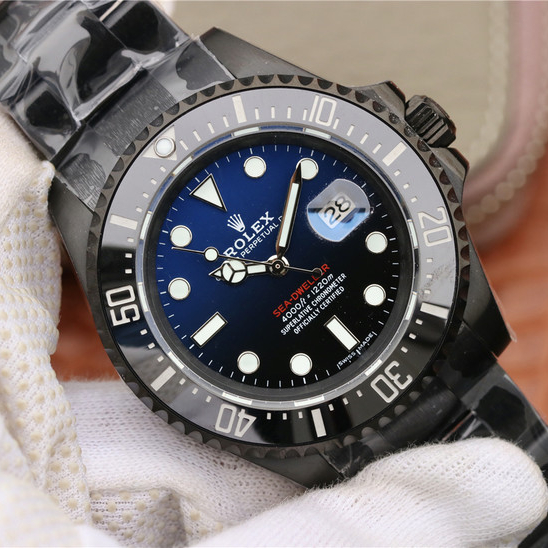 Sea Dweller Full Black Multiple Dial Color Options 43mm