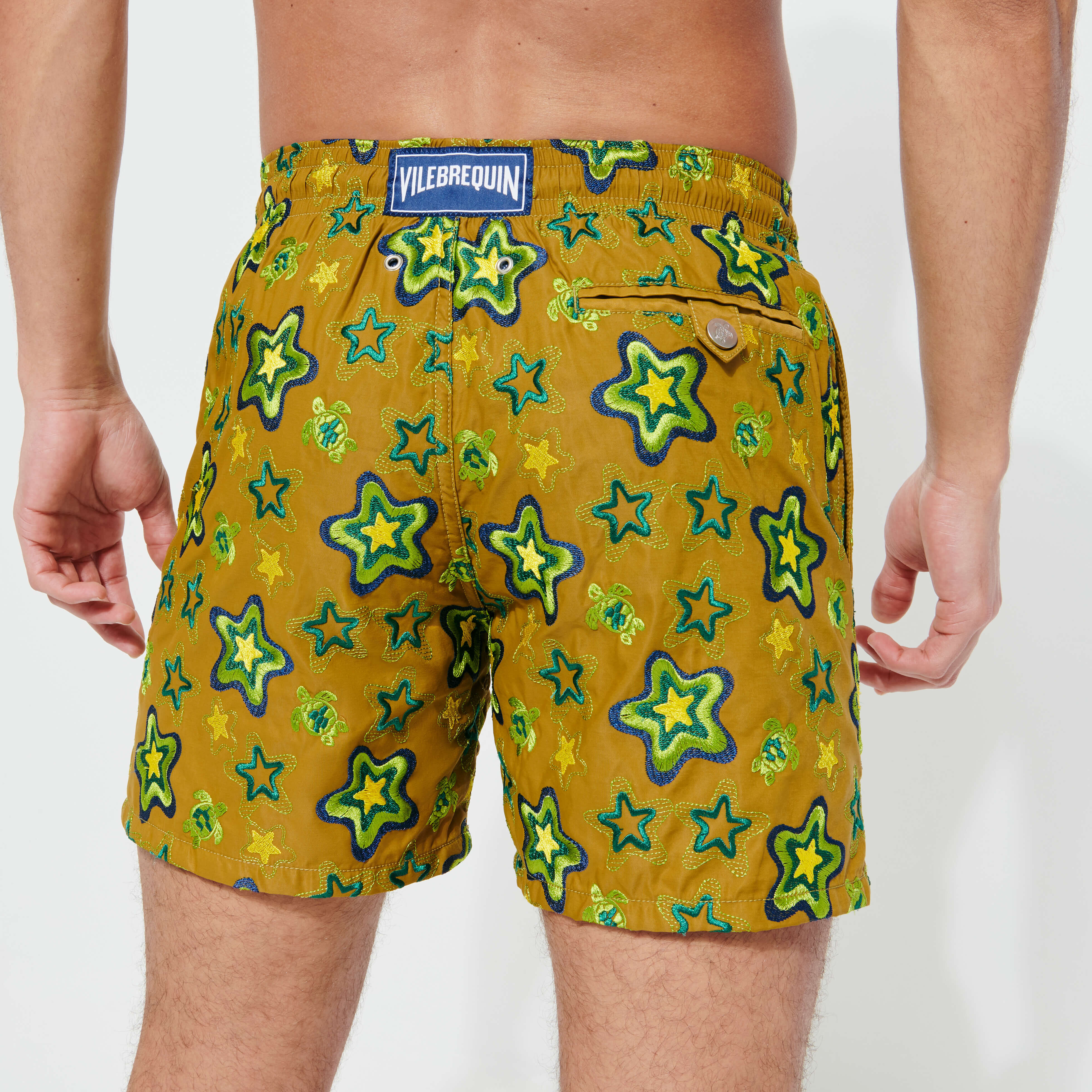 VILEBREQUIN Men Swim Shorts Embroidered Stars Gift - Limited Edition