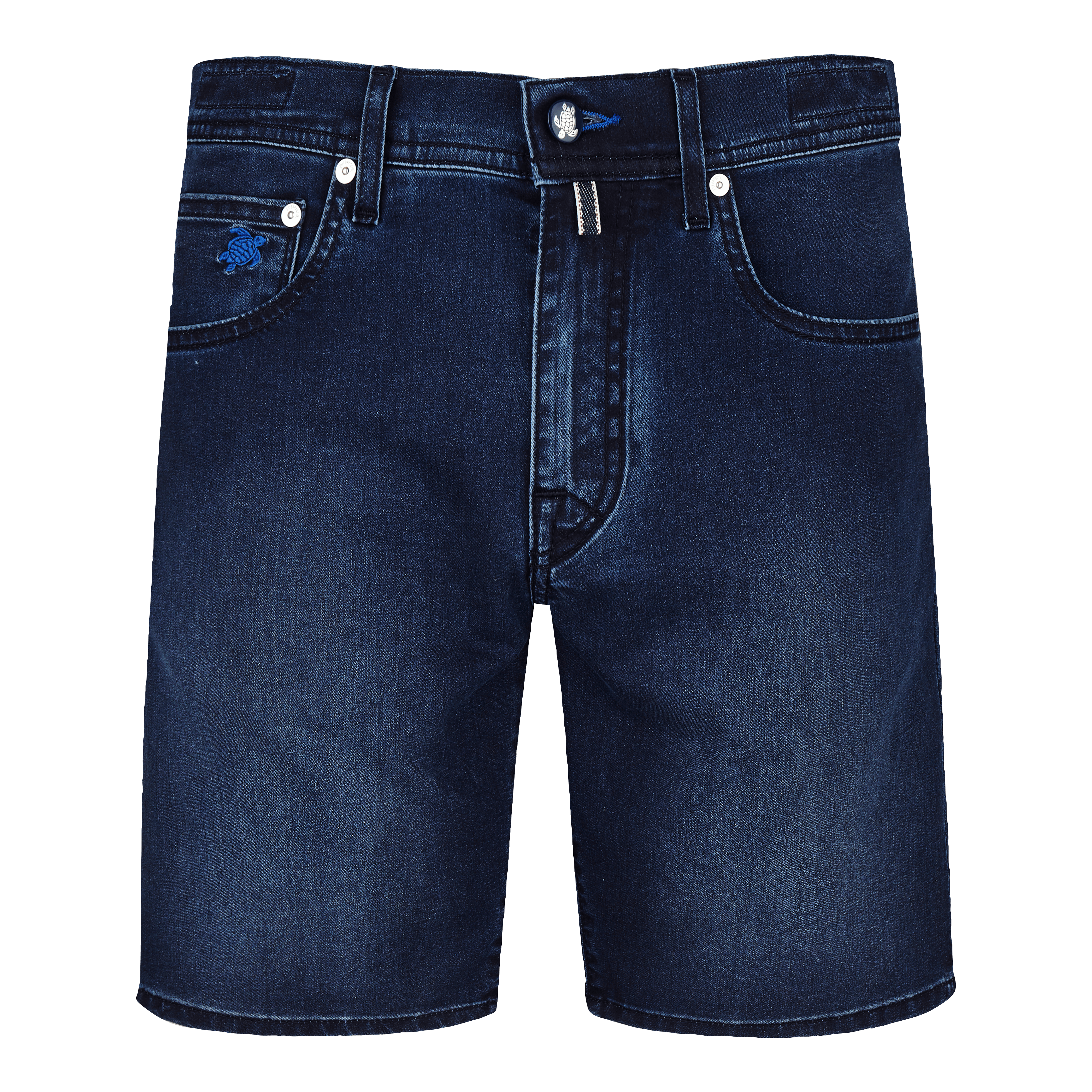 VILEBREQUIN Men 5-Pockets Denim Bermuda Shorts Mosaïque