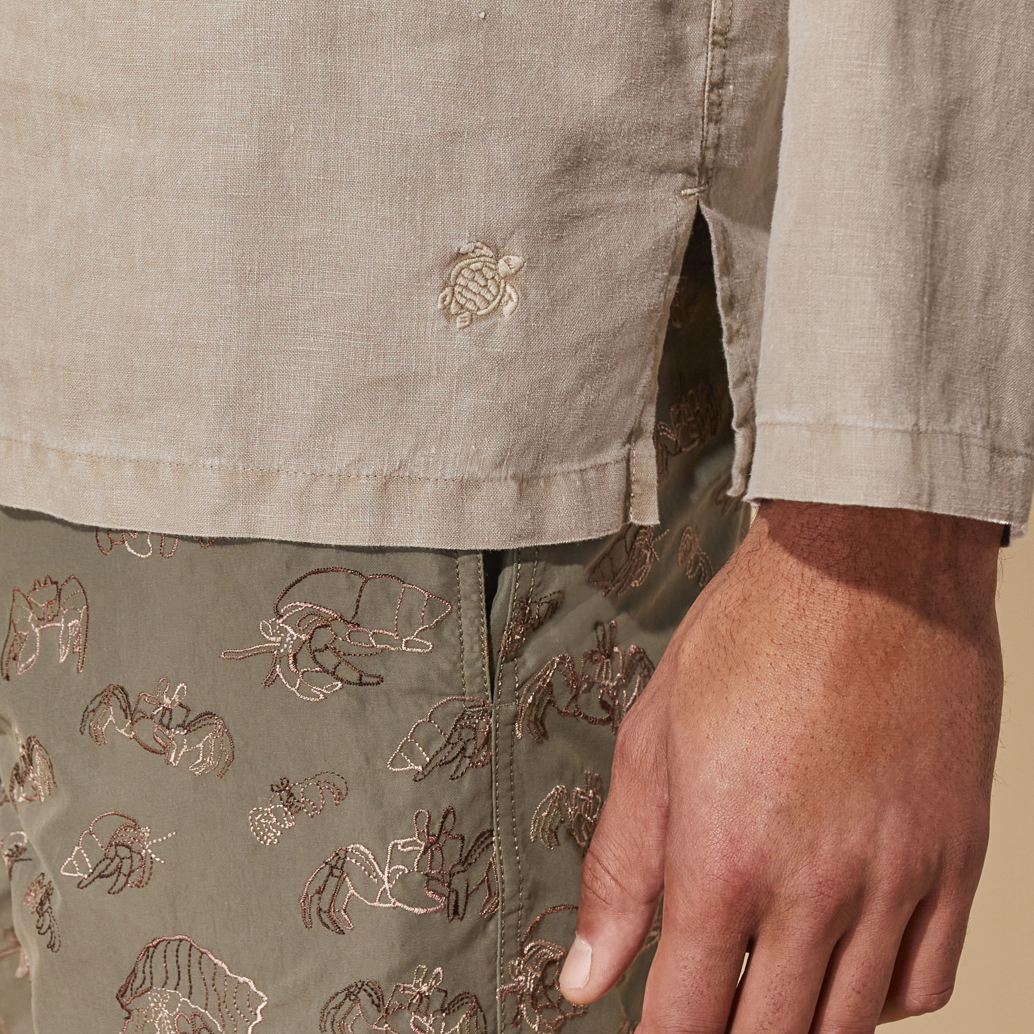 VILEBREQUIN Men Swim Shorts Embroidered Hermit Crabs - Limited Edition