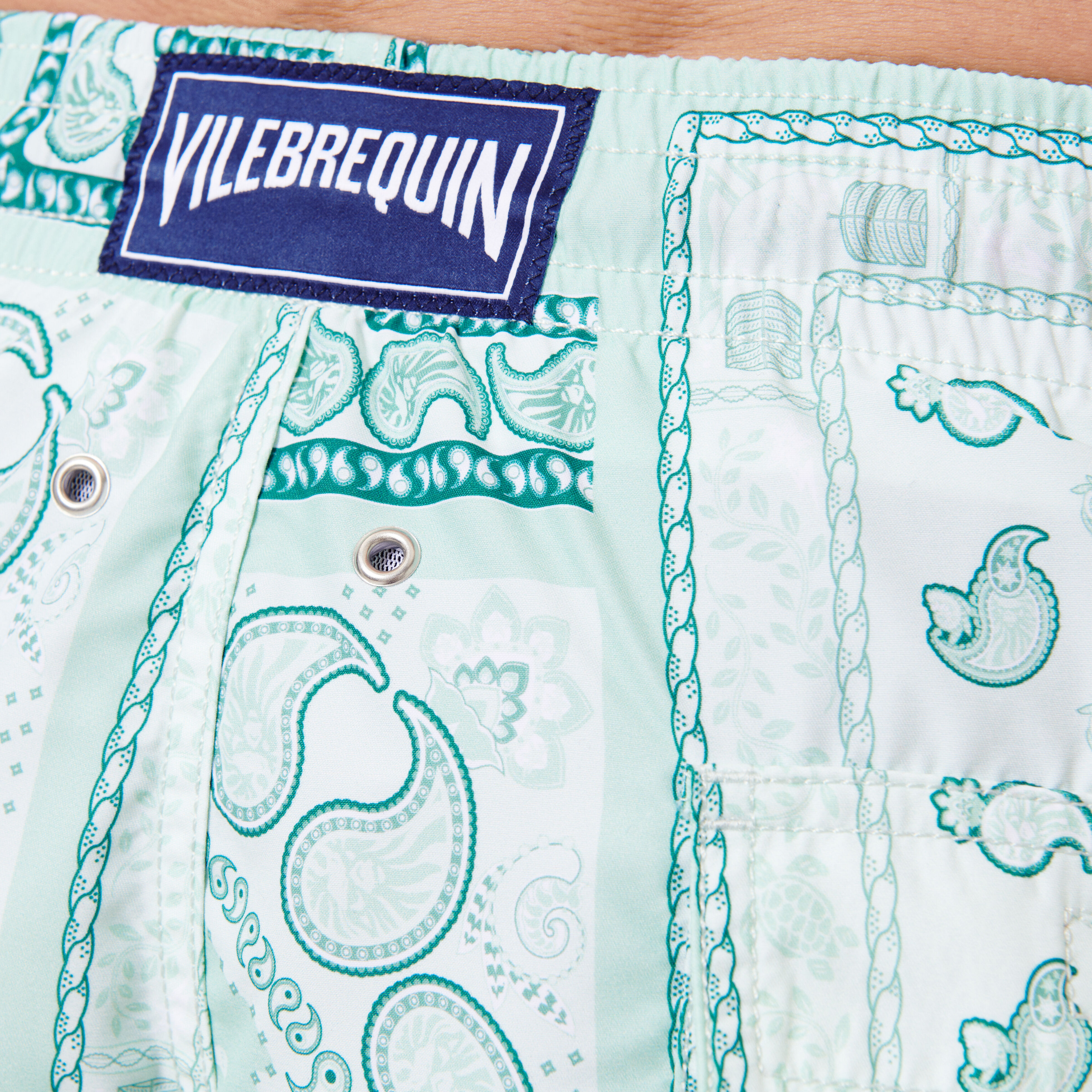 VILEBREQUIN Men Swim Shorts Bandana - Vilebrequin x BAPE® BLACK