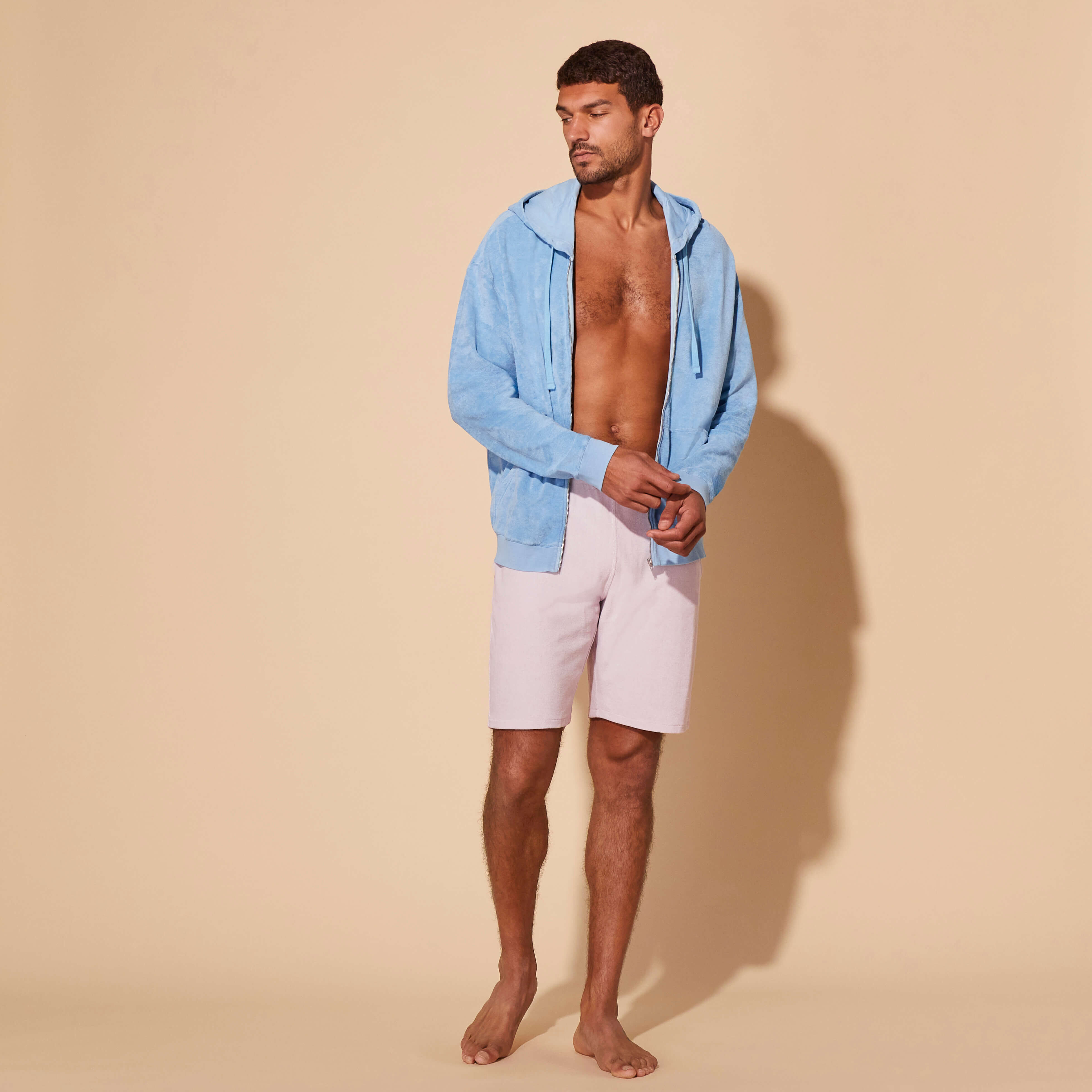 VILEBREQUIN Unisex Terry Bermuda Shorts Solid | HYDRANGEA / Purple