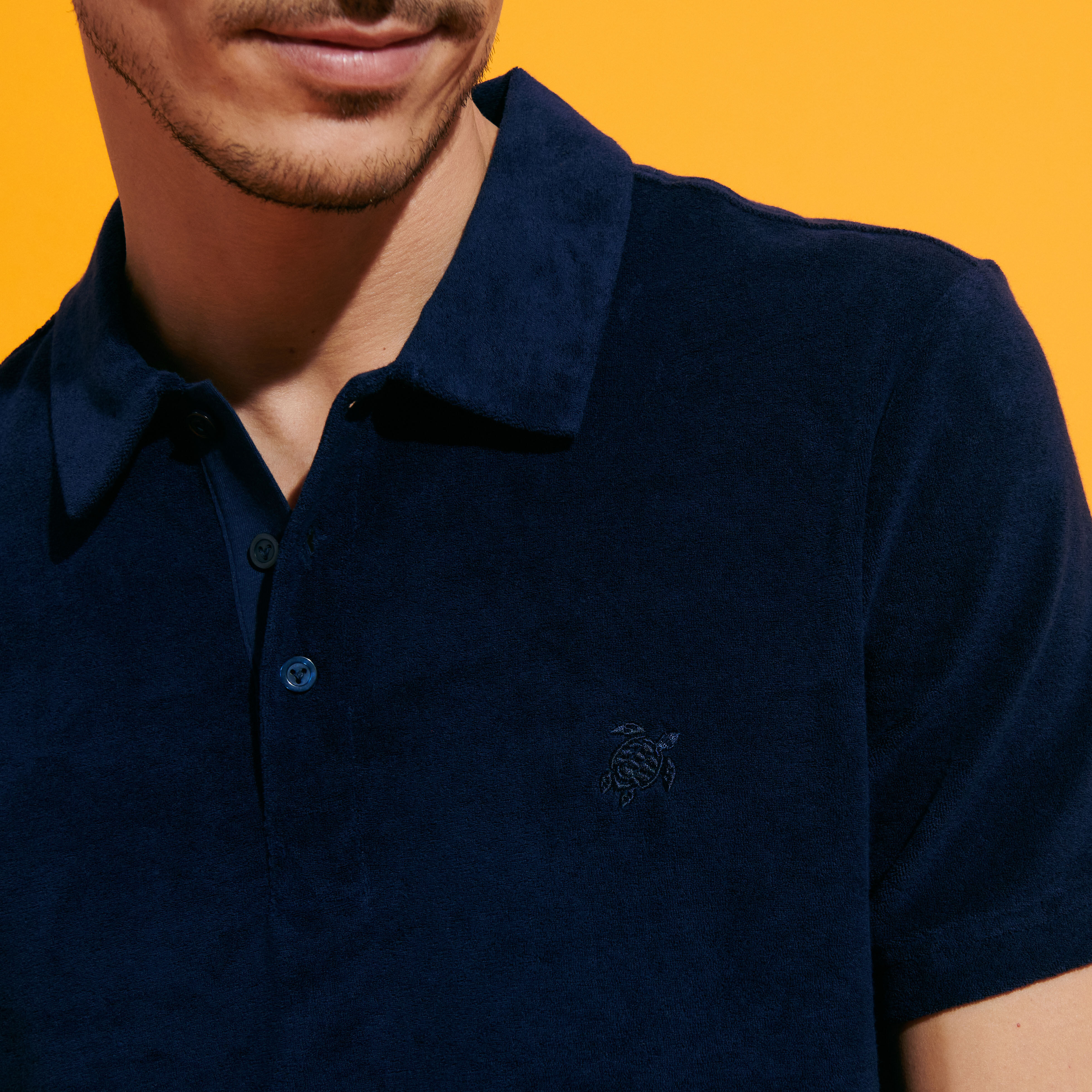 VILEBREQUIN Men Terry Polo Solid