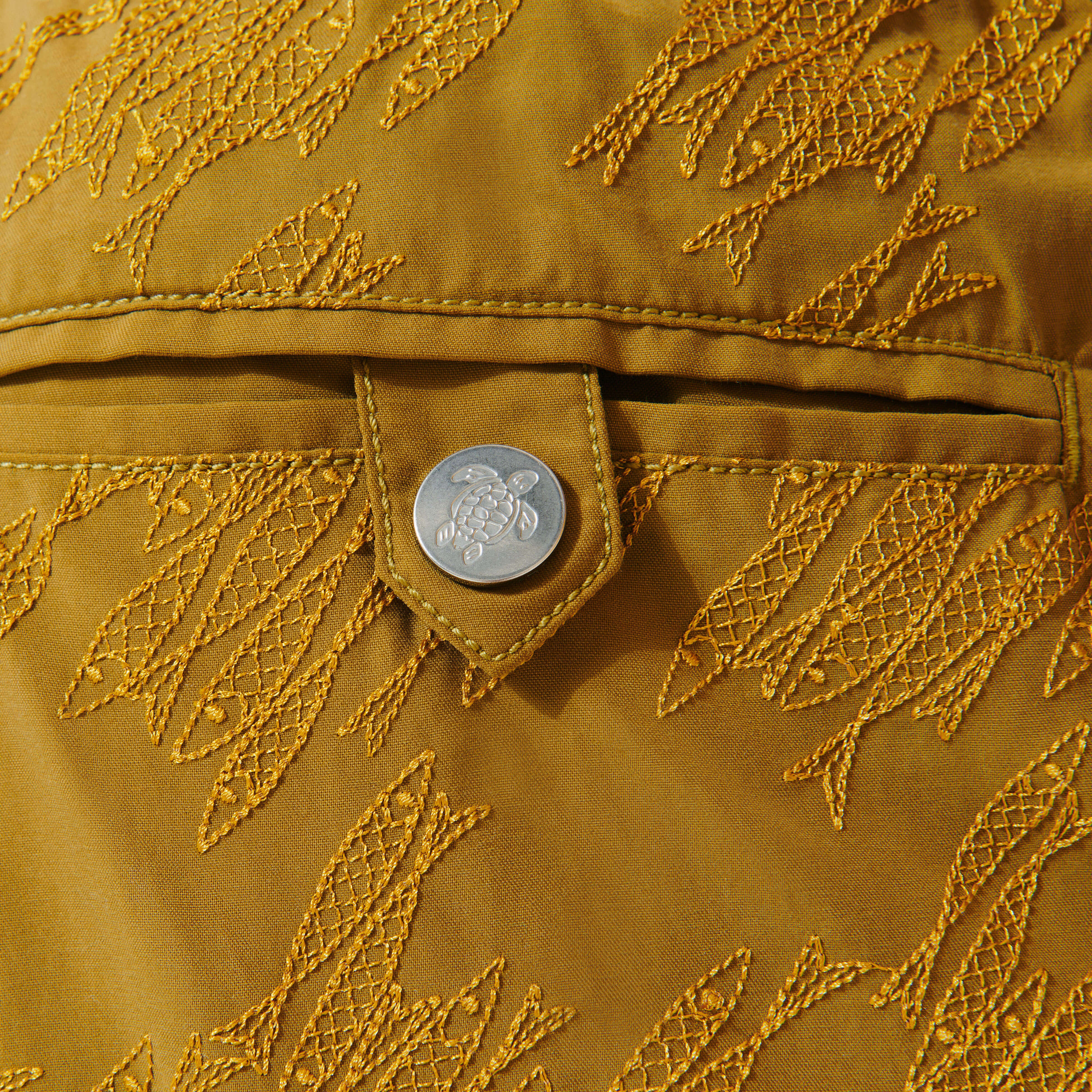 VILEBREQUIN Men Embroidered Swim Shorts Fish Foot - Limited Edition