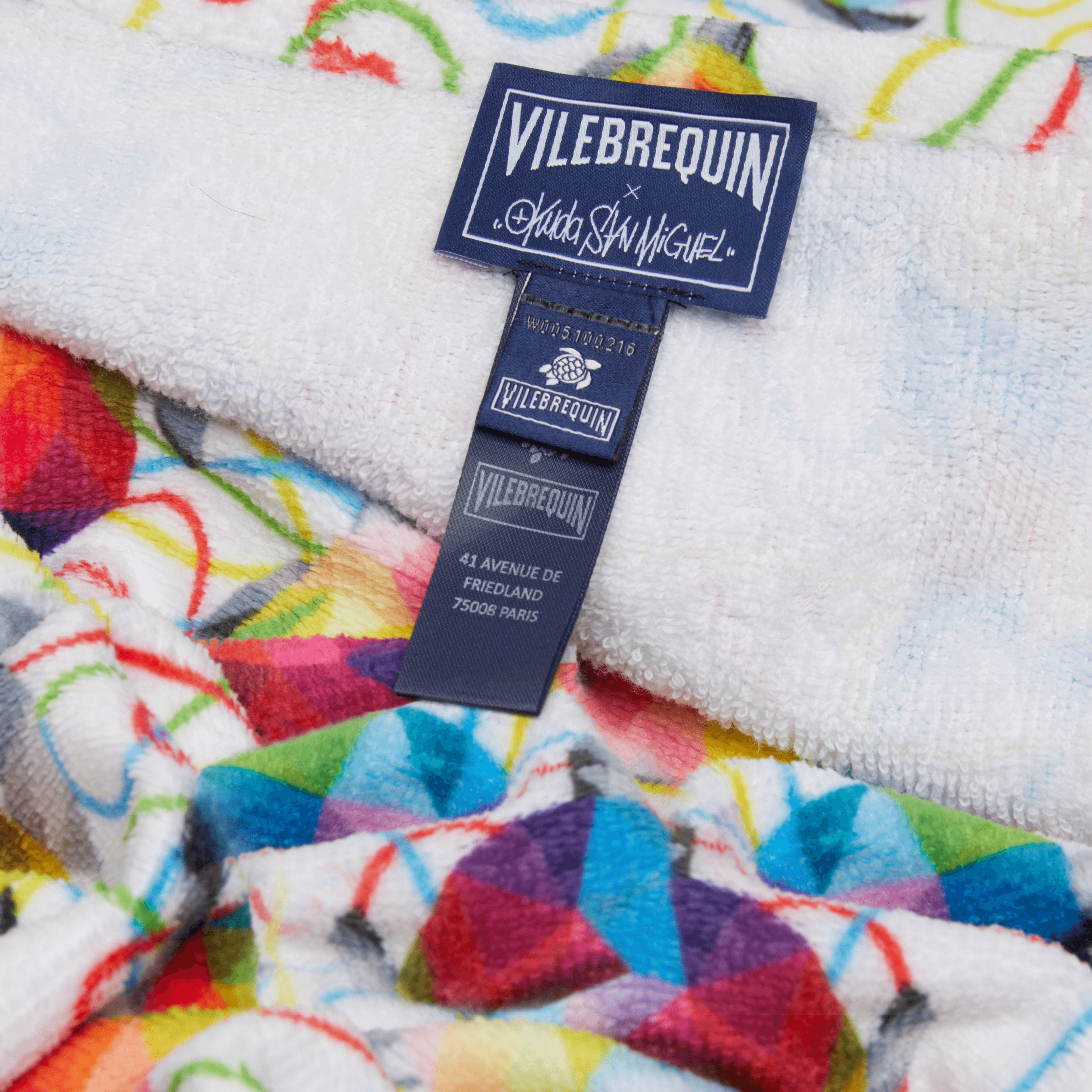 VILEBREQUIN Organic Cotton Towel Tortugas - Vilebrequin x Okuda San Miguel