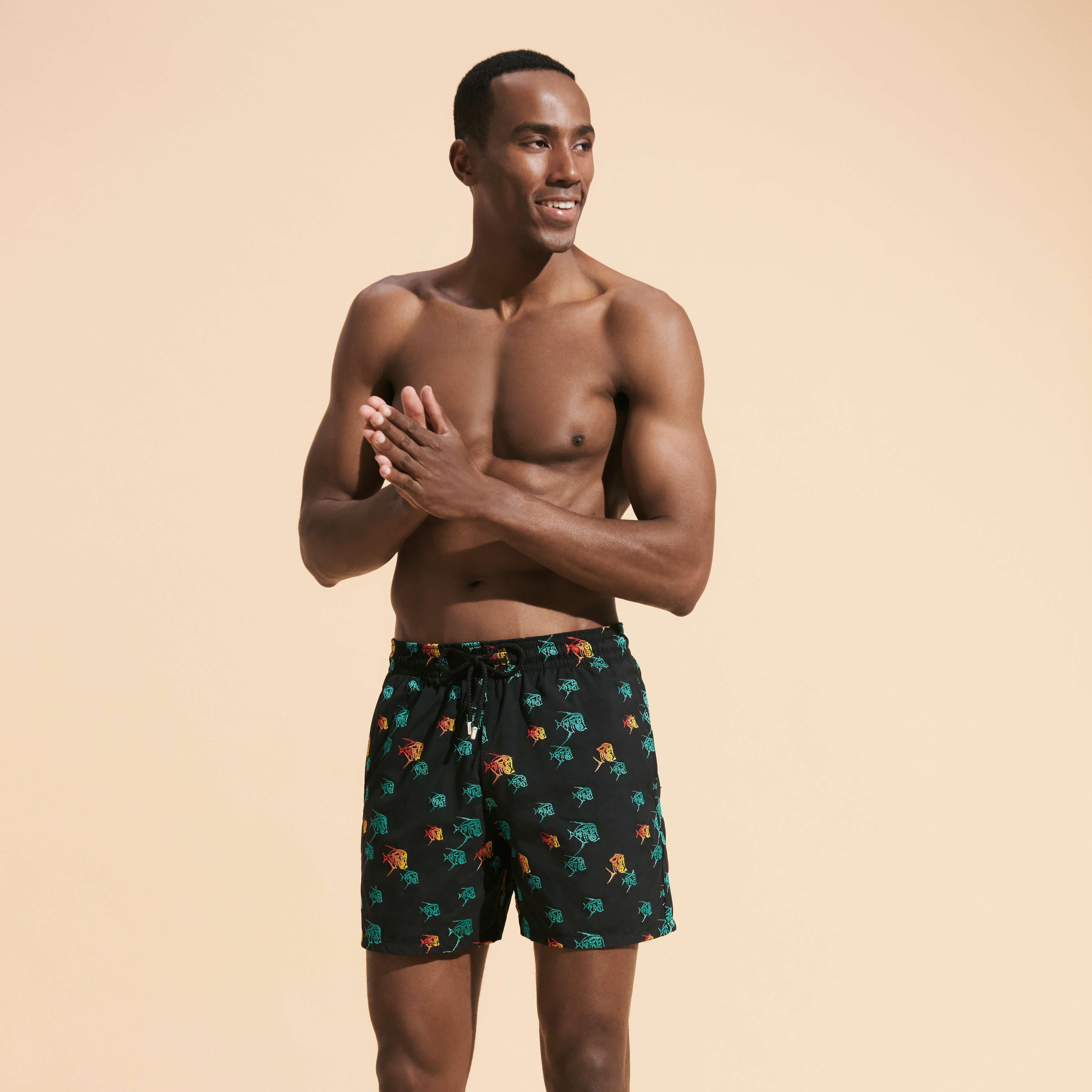 VILEBREQUIN Men Swim Shorts Embroidered Piranhas - Limited Edition