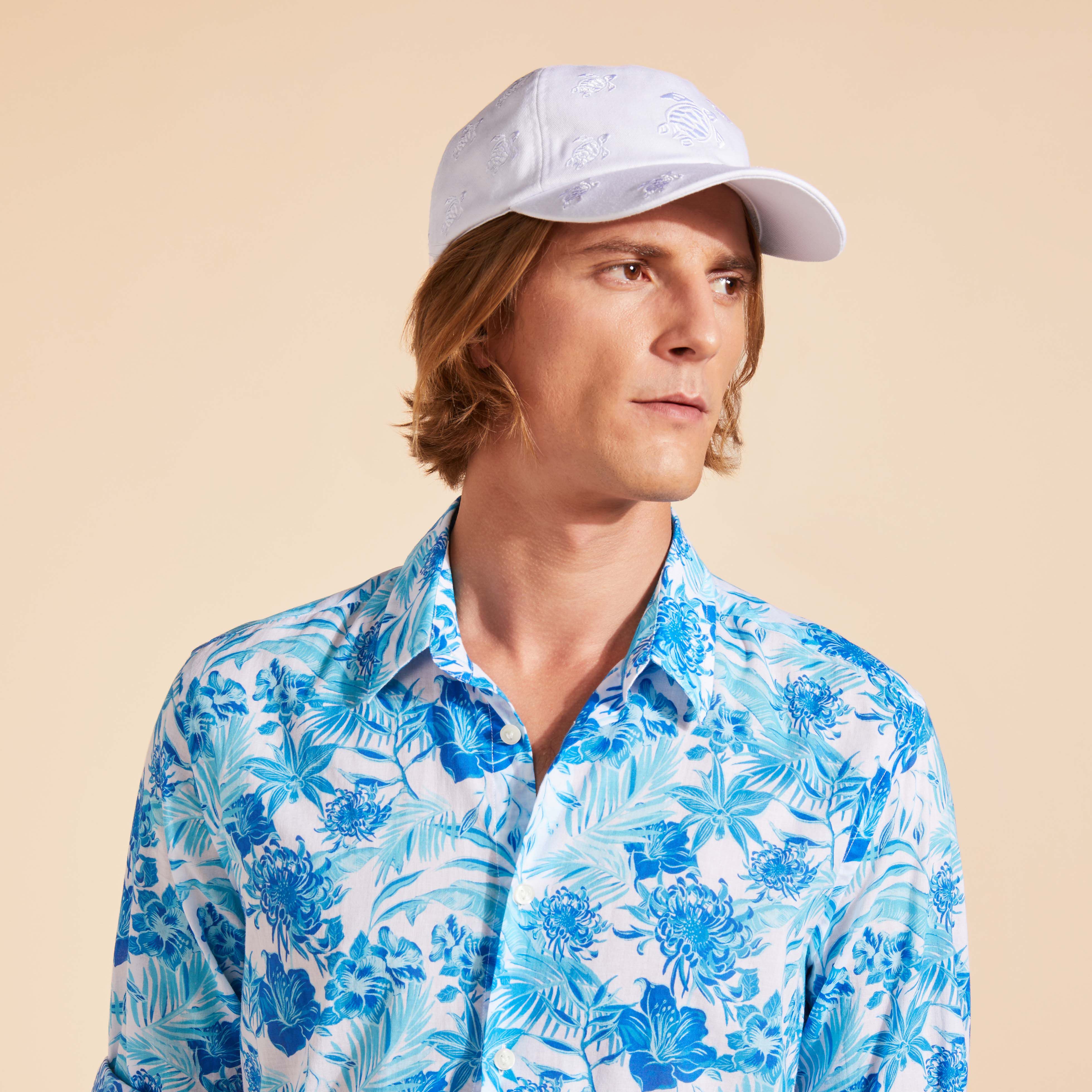 VILEBREQUIN Embroidered Cap Turtles All Over