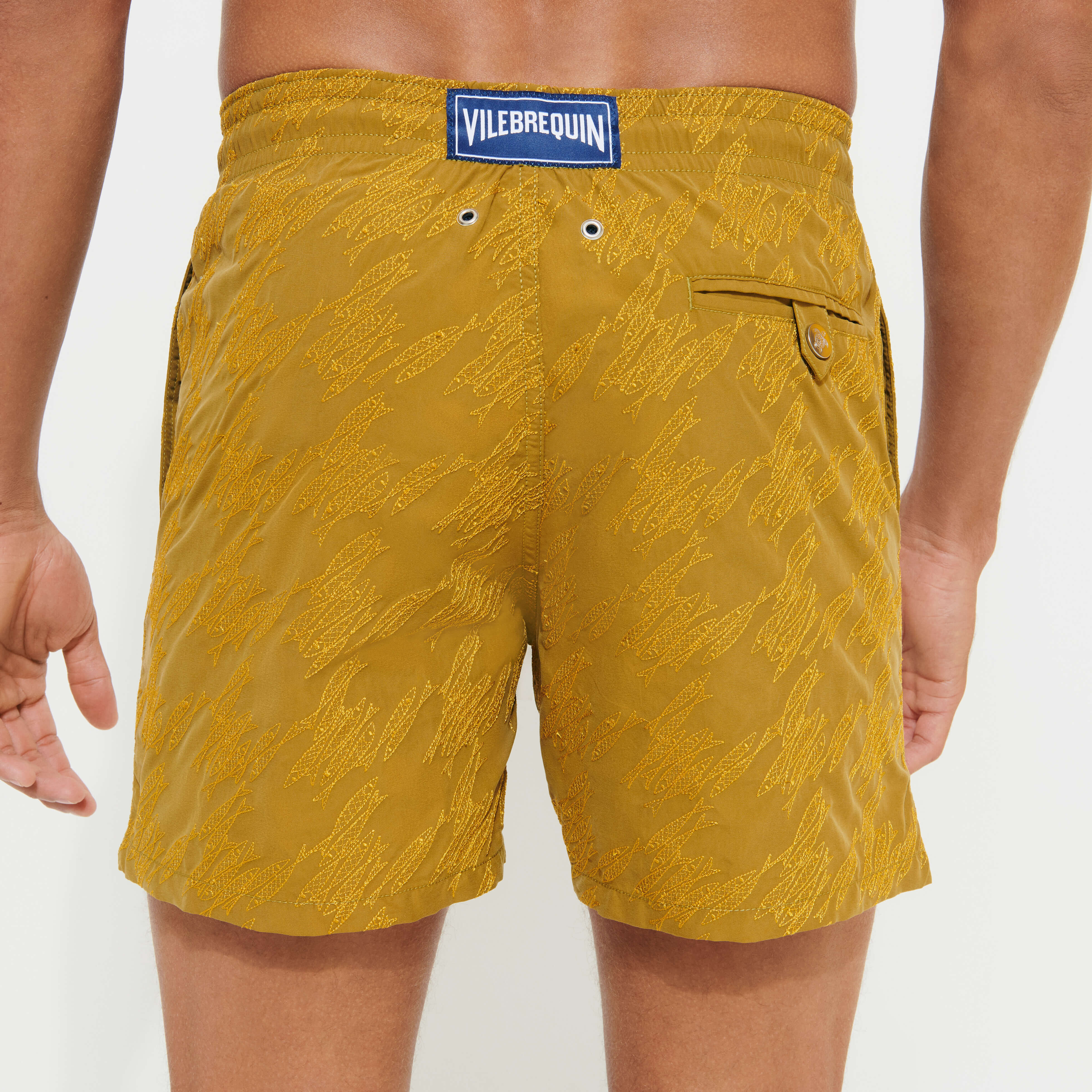 VILEBREQUIN Men Embroidered Swim Shorts Fish Foot - Limited Edition