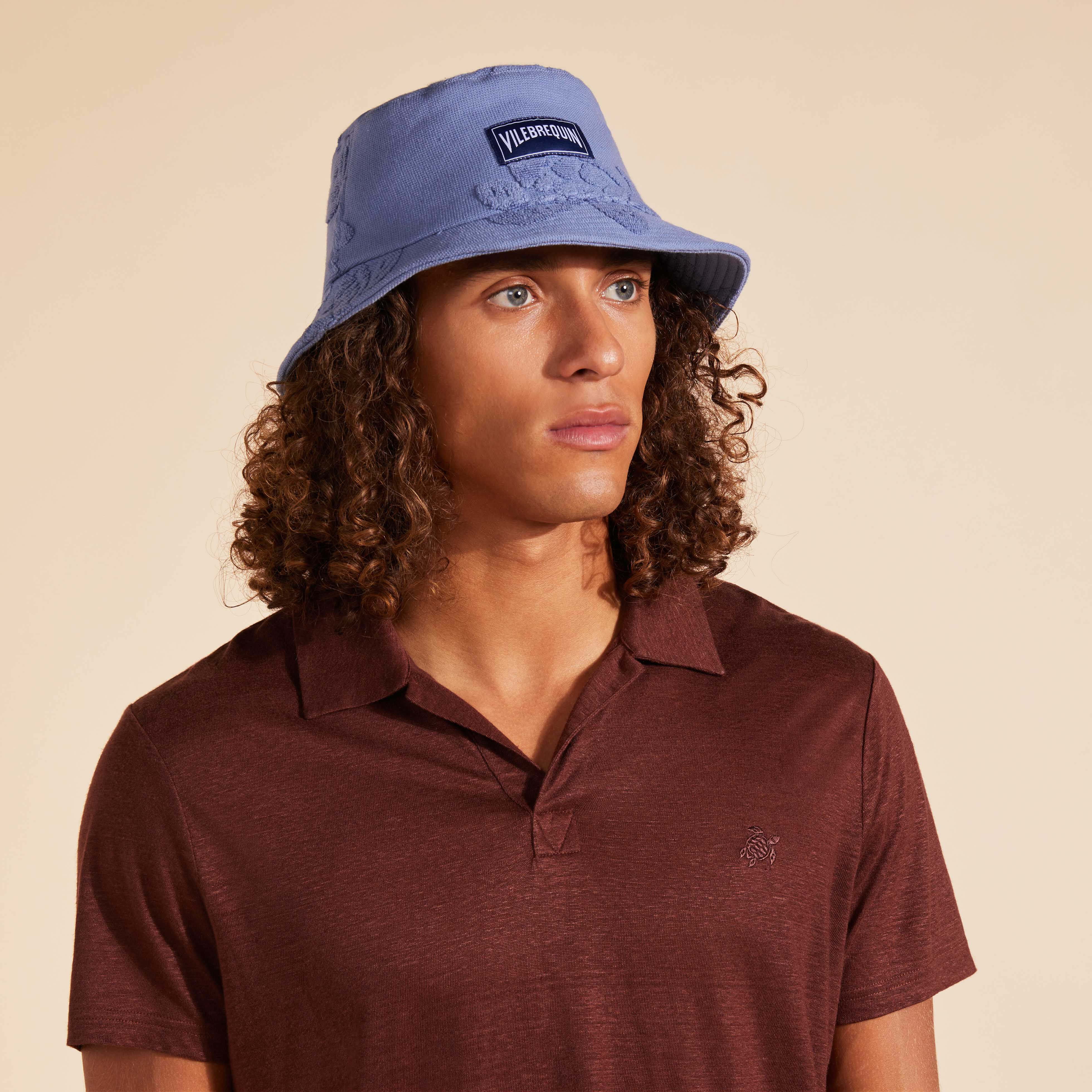 VILEBREQUIN Unisex Terry Bucket Hat | STORM / Blue