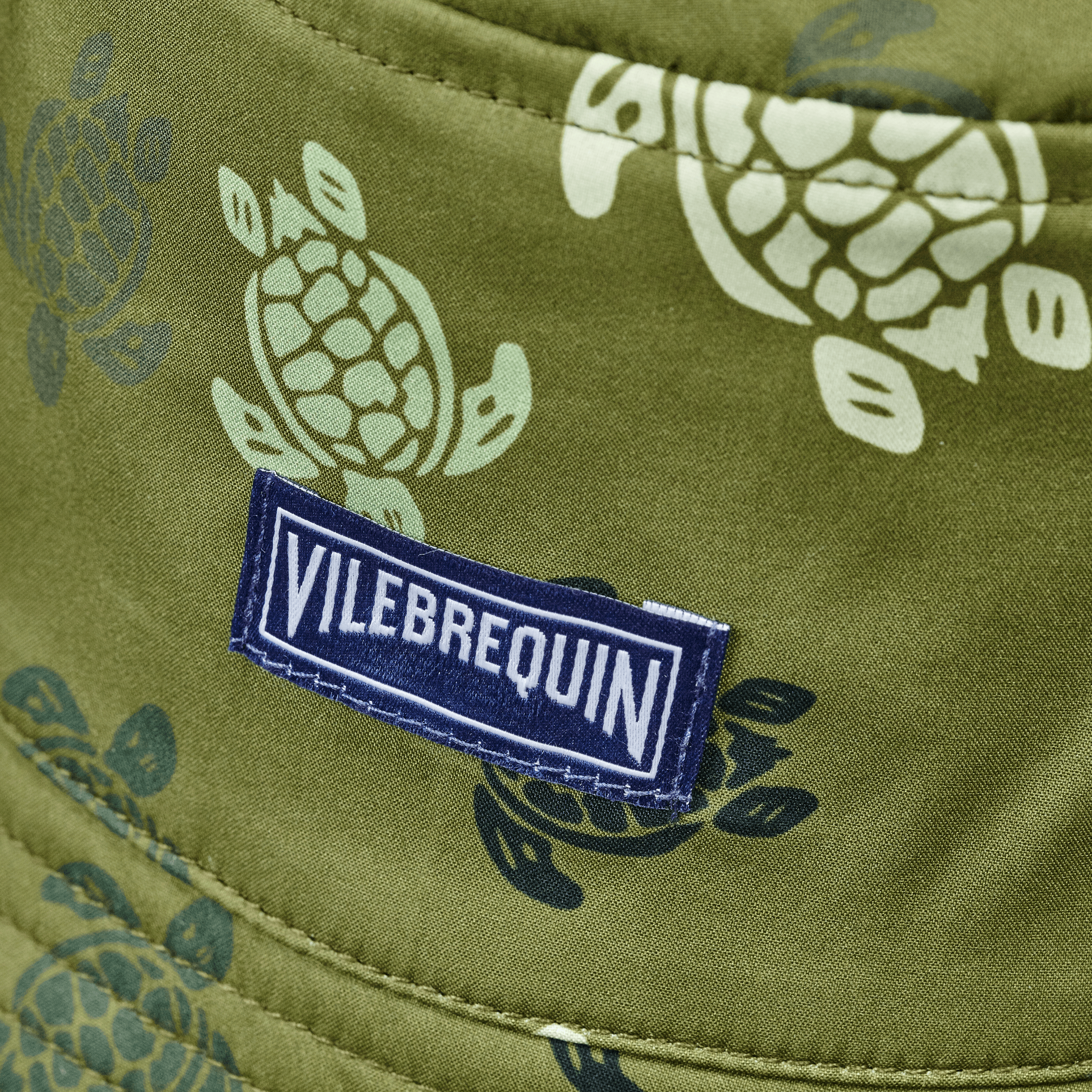 VILEBREQUIN Kids Reversible Bucket Hat Ronde des Tortues Camo