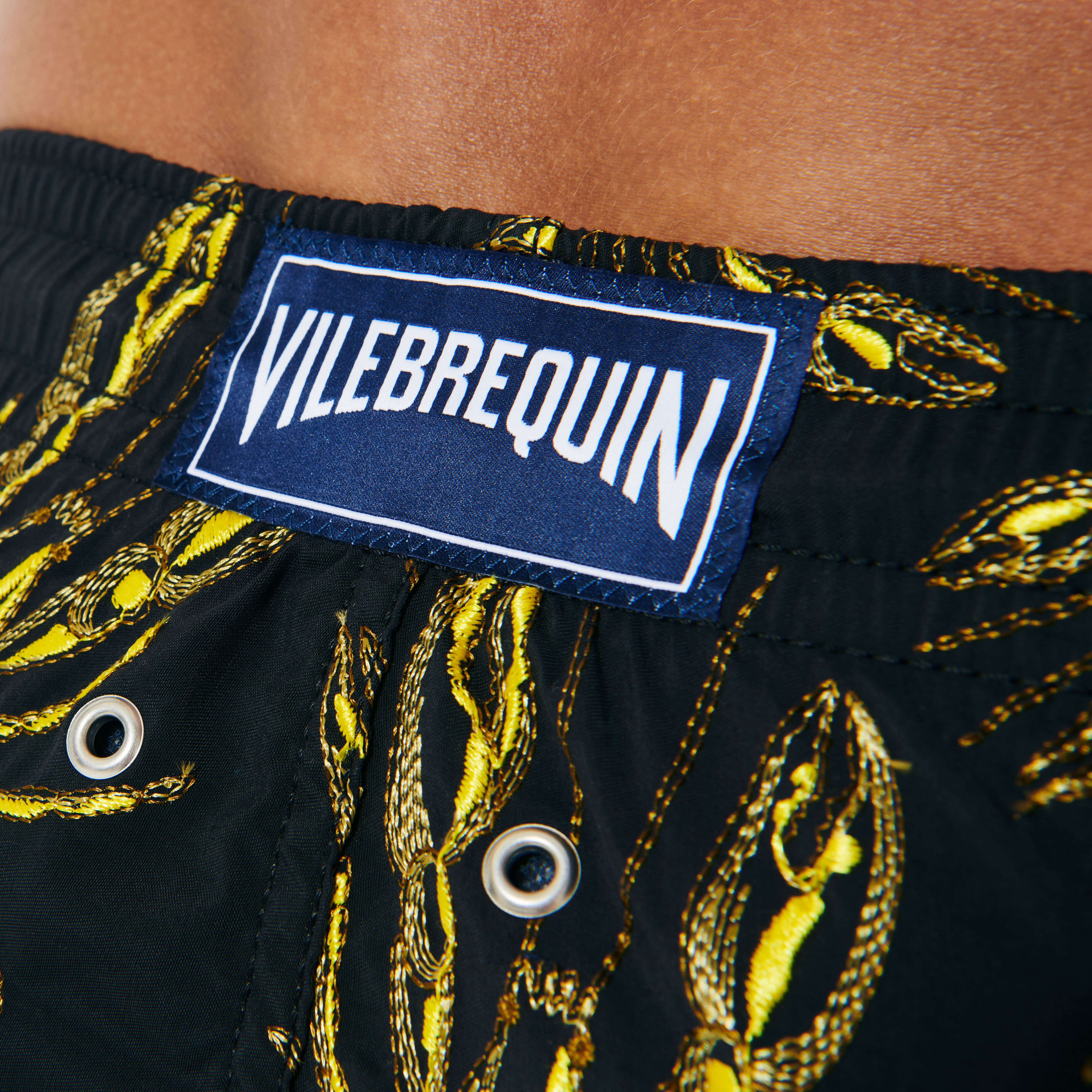 VILEBREQUIN Men Swim Shorts Embroidered Lobsters - Limited Edition | BLACK / Black