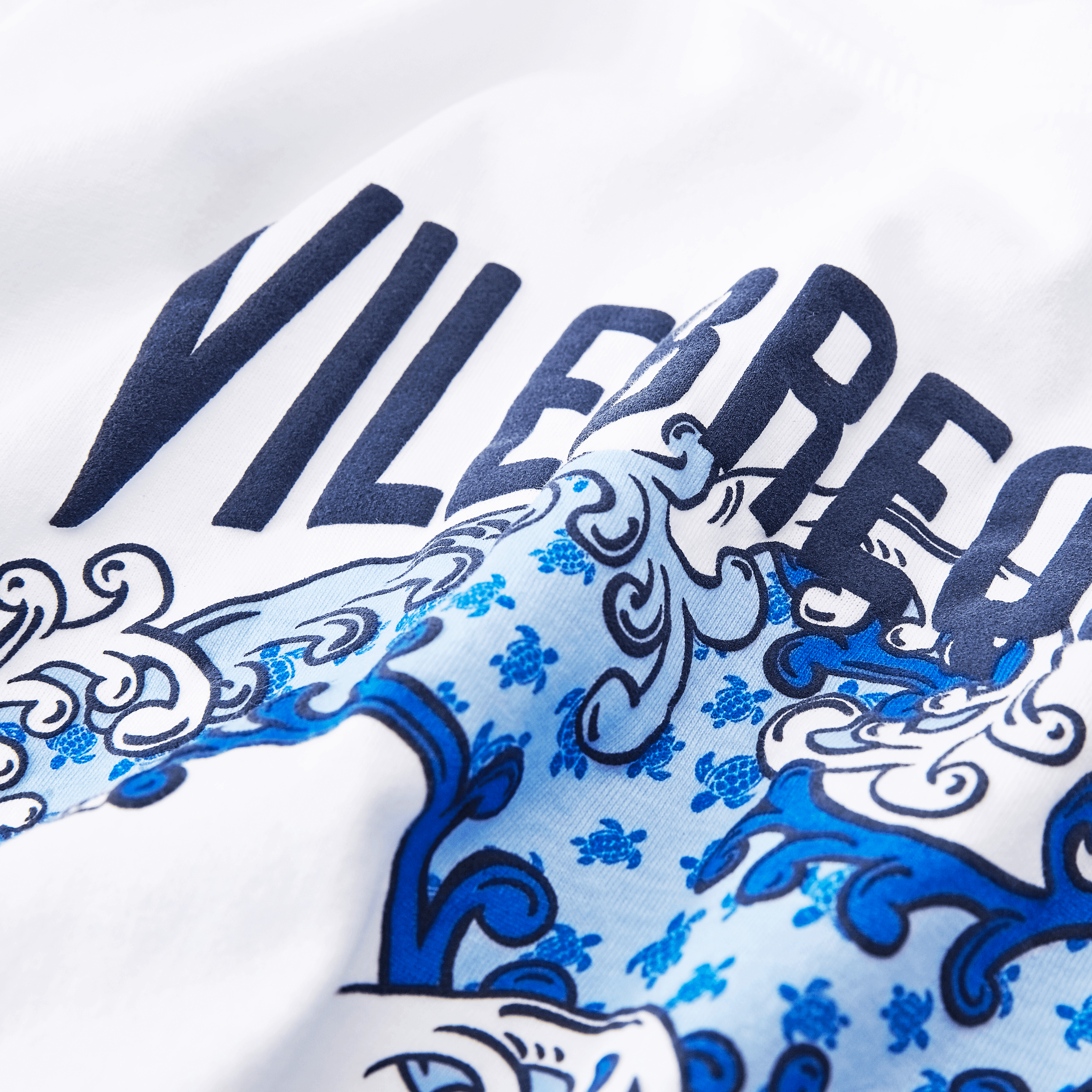 VILEBREQUIN Boys Organic Cotton T-shirt Micro Ronde des Tortues Wave