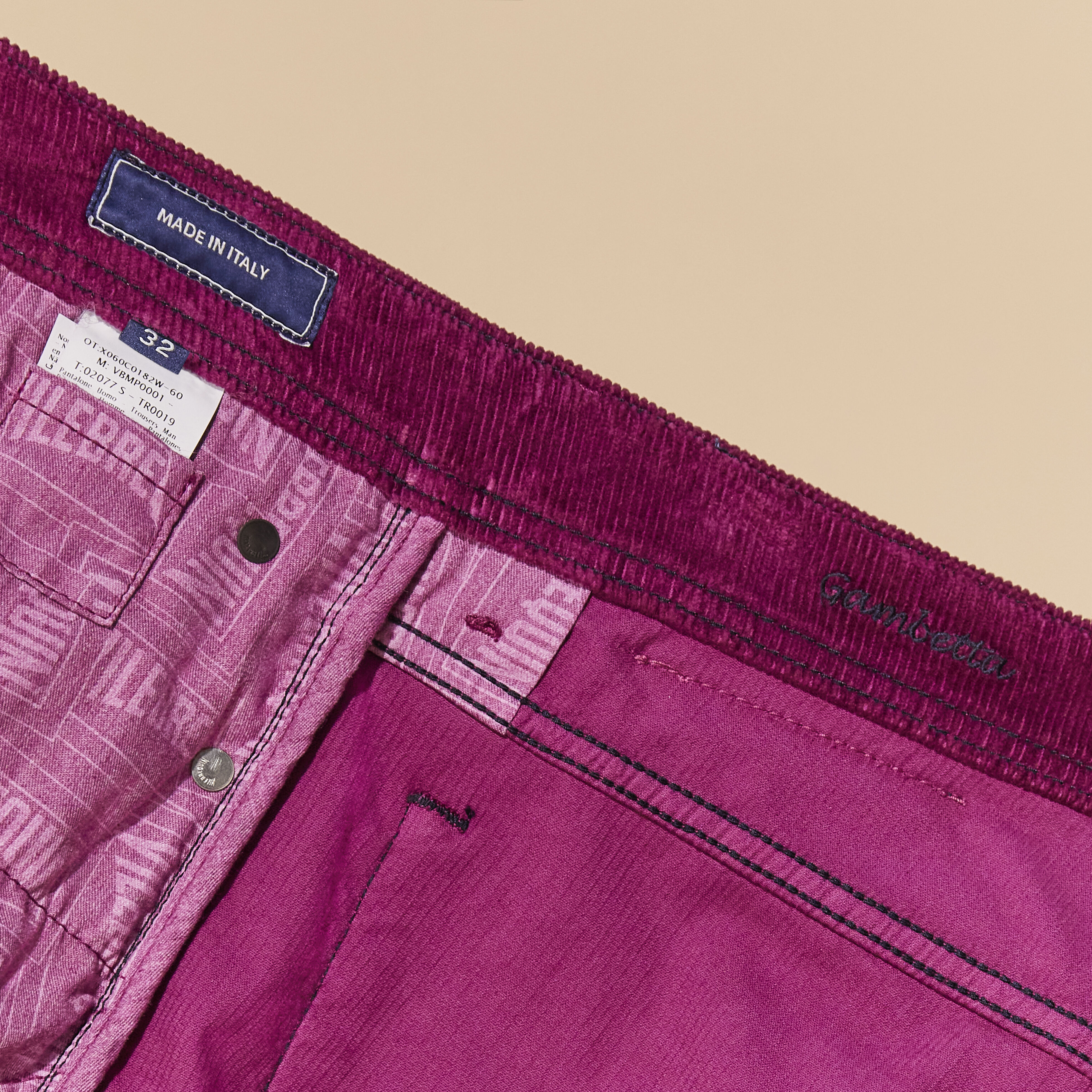 VILEBREQUIN Men 5-Pockets Corduroy Pants 1500 lines