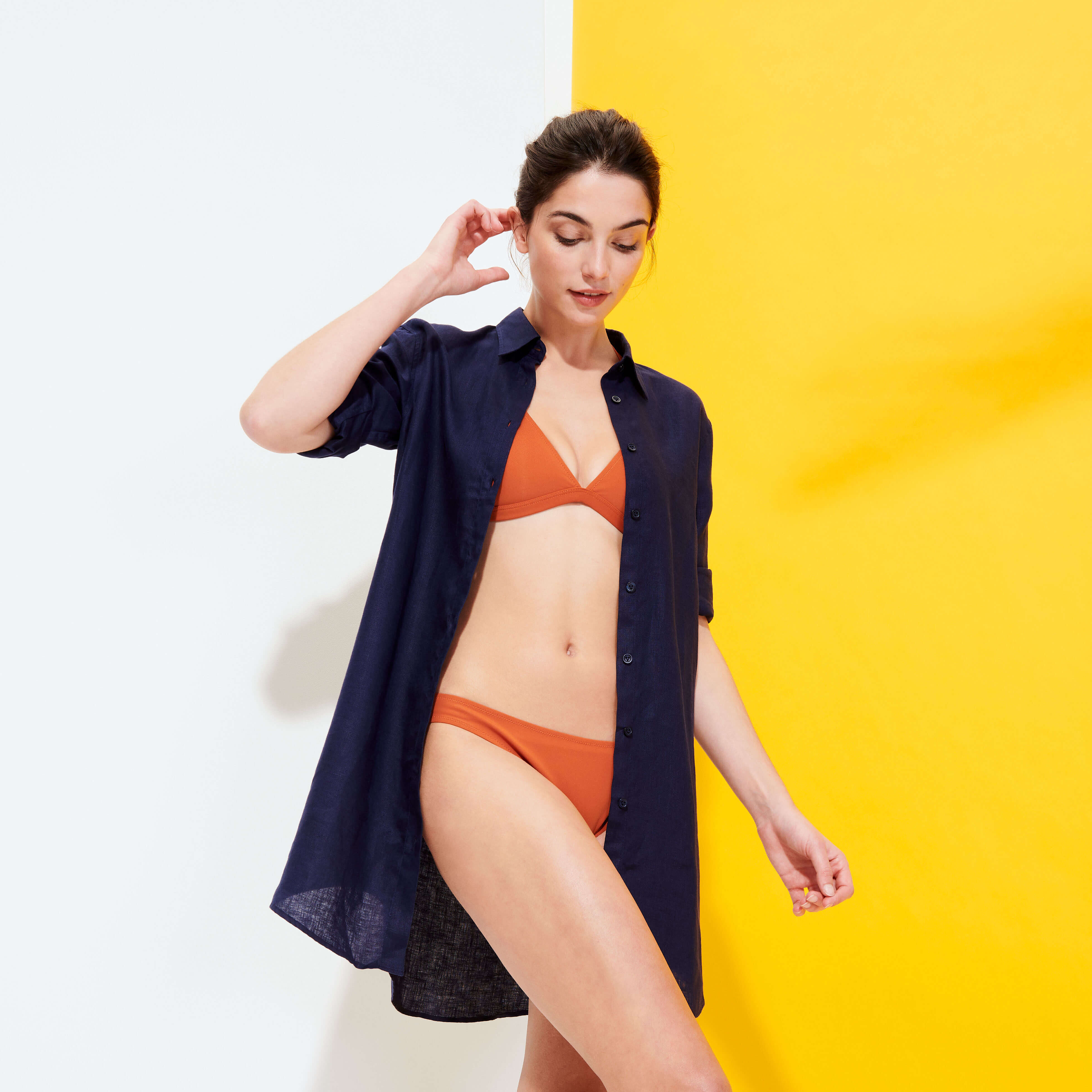 VILEBREQUIN Women Linen Shirt Dress Solid | NAVY / Blue