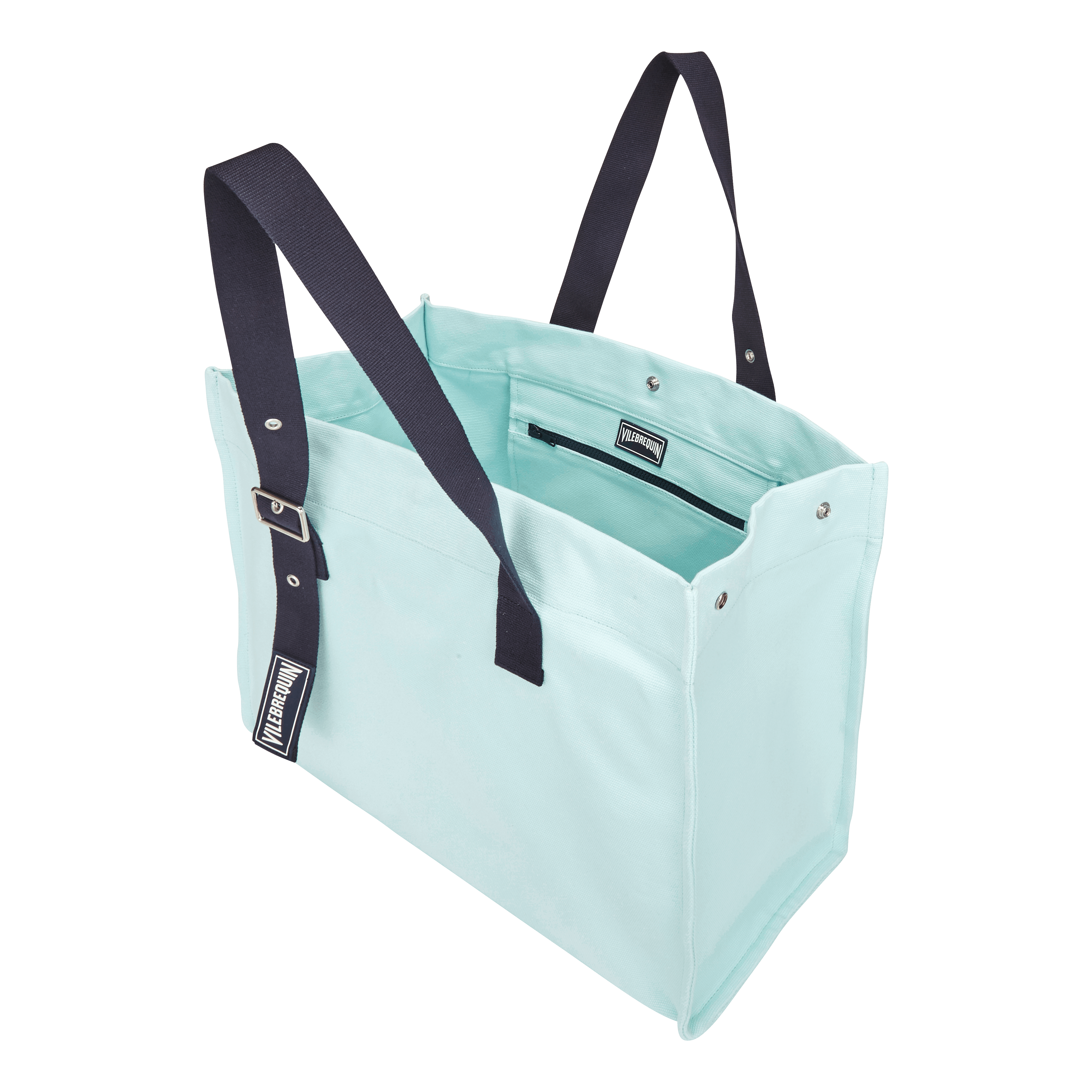 VILEBREQUIN Big Cotton Beach Bag Solid | THALASSA / Blue