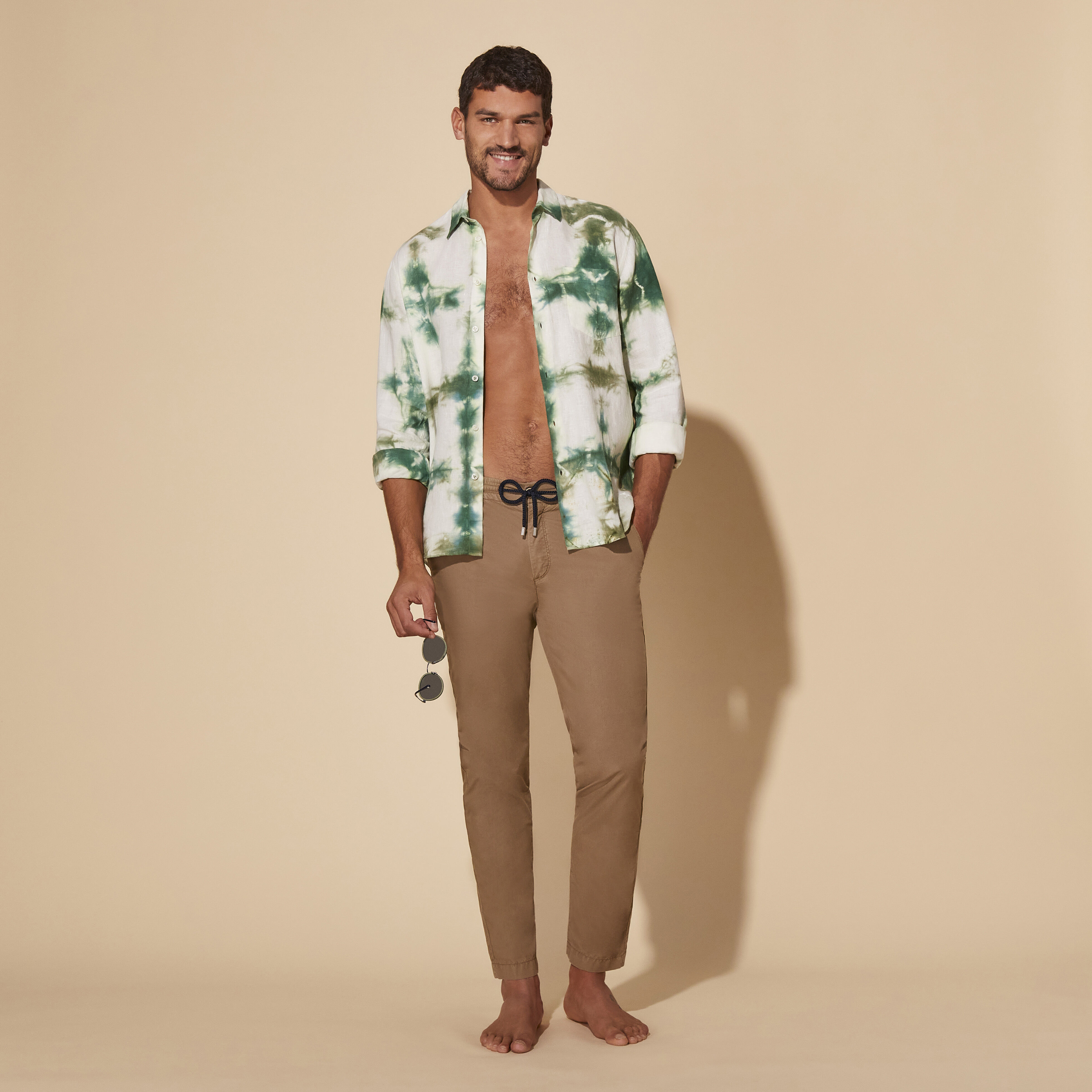 VILEBREQUIN Men Tencel Popeline Jogger Pants | HAZELNUT / Brown
