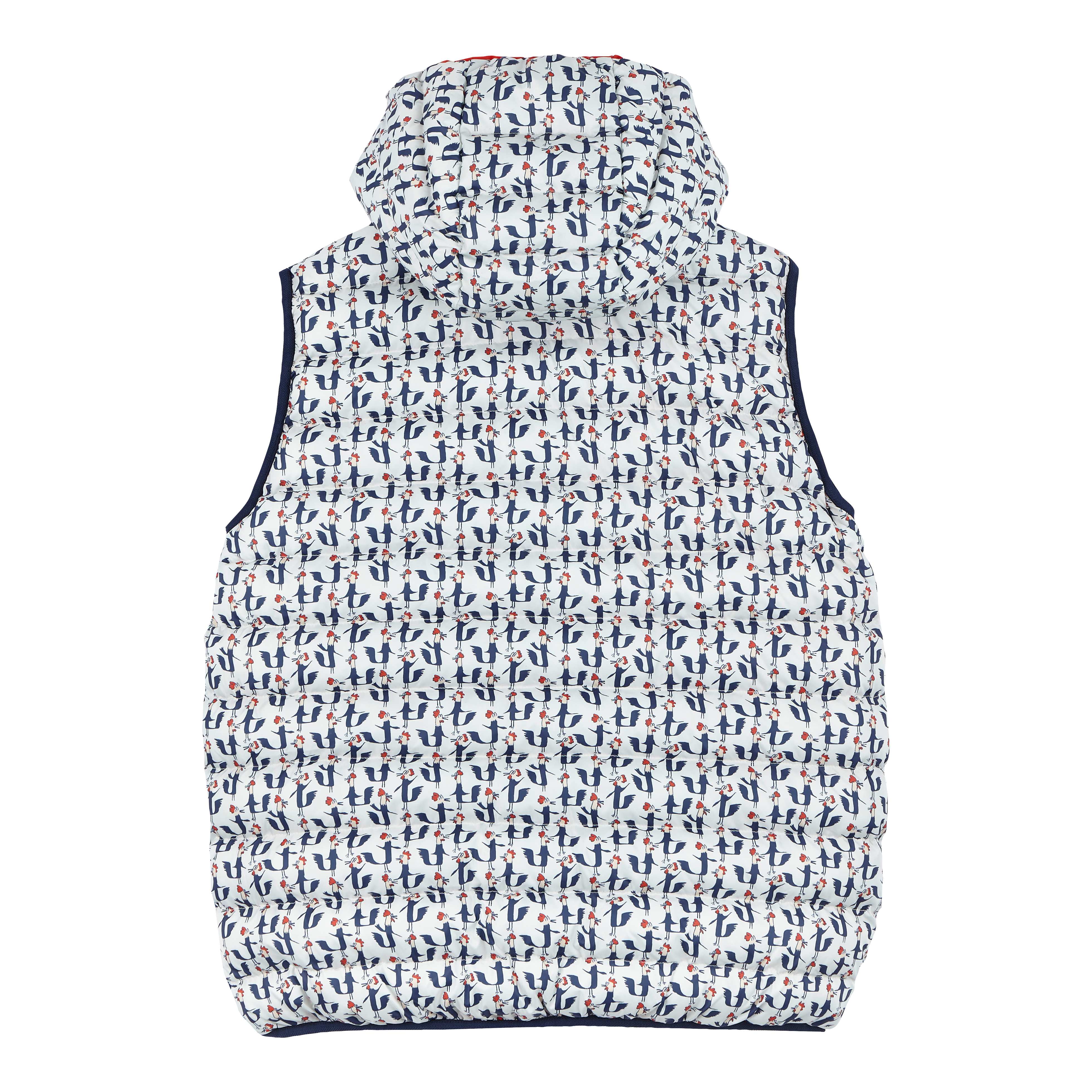 VILEBREQUIN Men Sleeveless Reversible Jacket Cocorico !