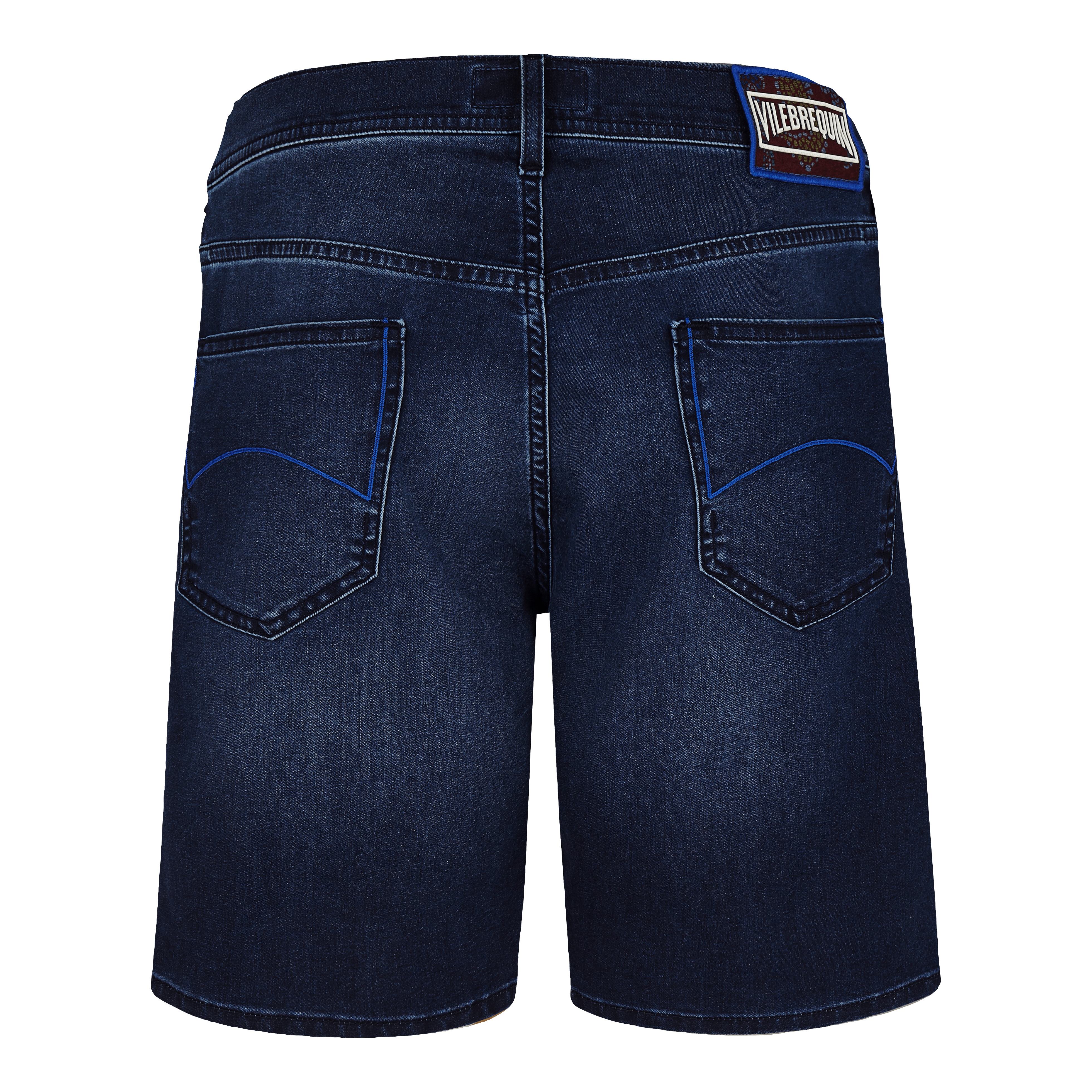 VILEBREQUIN Men 5-Pockets Denim Bermuda Shorts Mosaïque