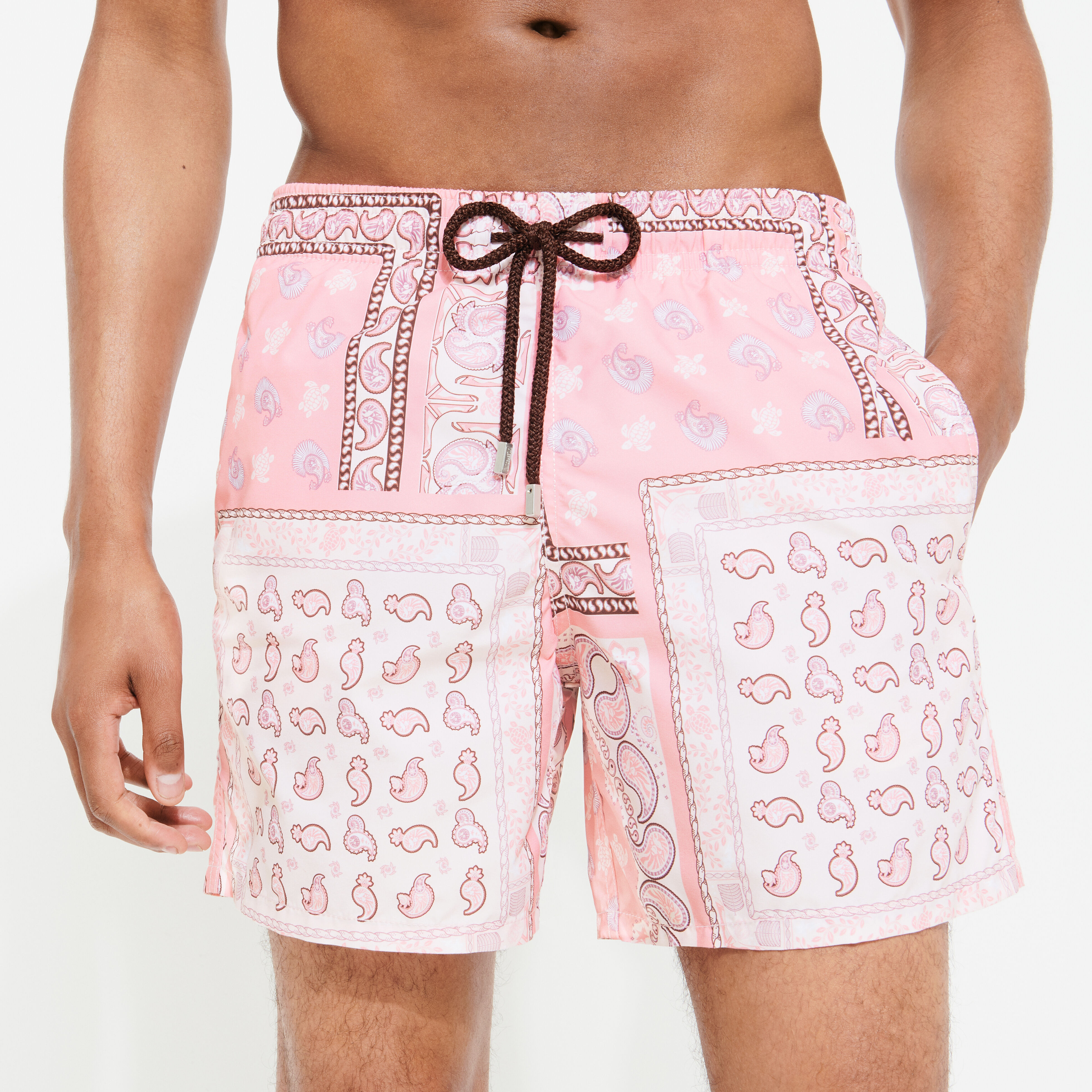 VILEBREQUIN Men Swim Shorts Bandana - Vilebrequin x BAPE® BLACK