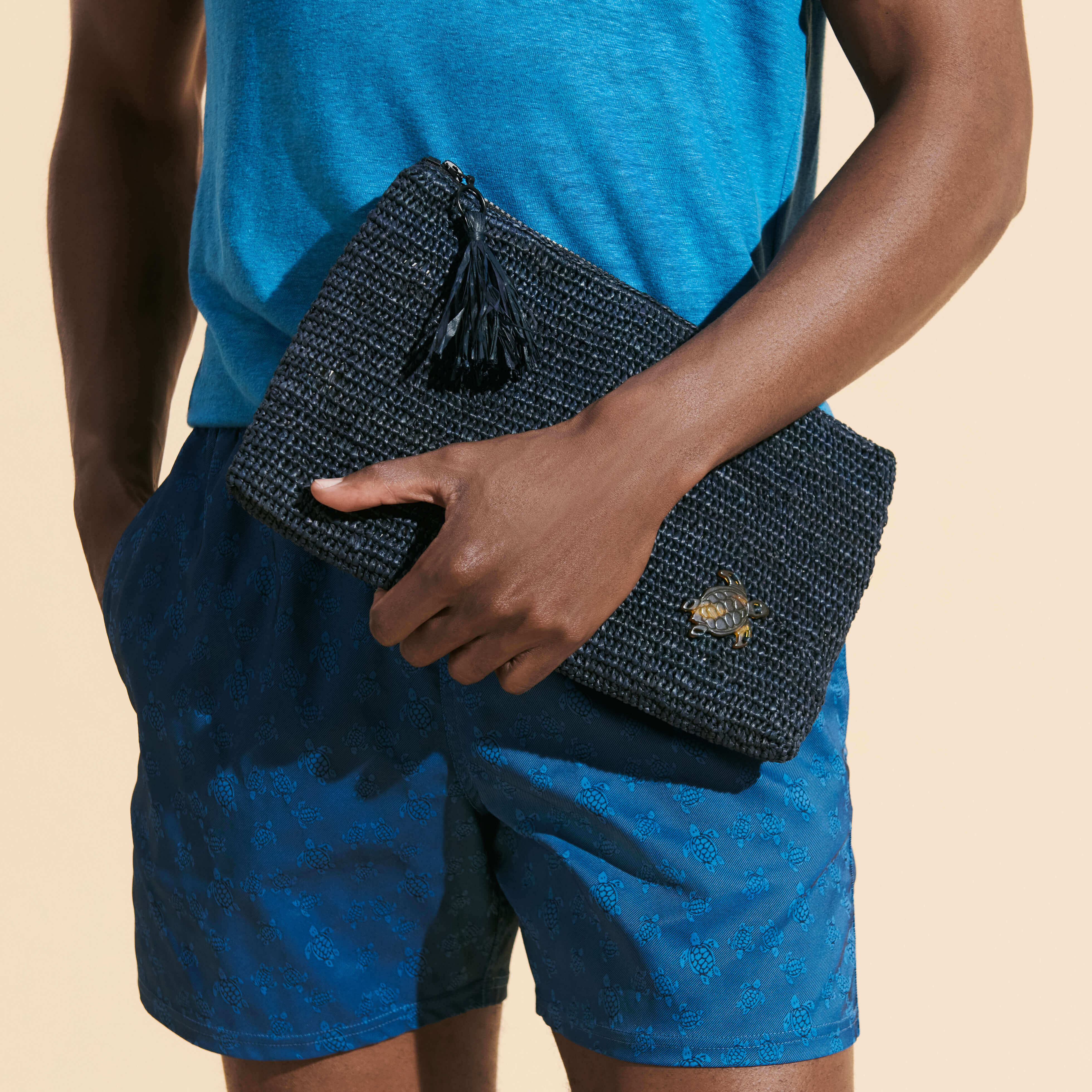 VILEBREQUIN Raffia Unisex Beach Pouch
