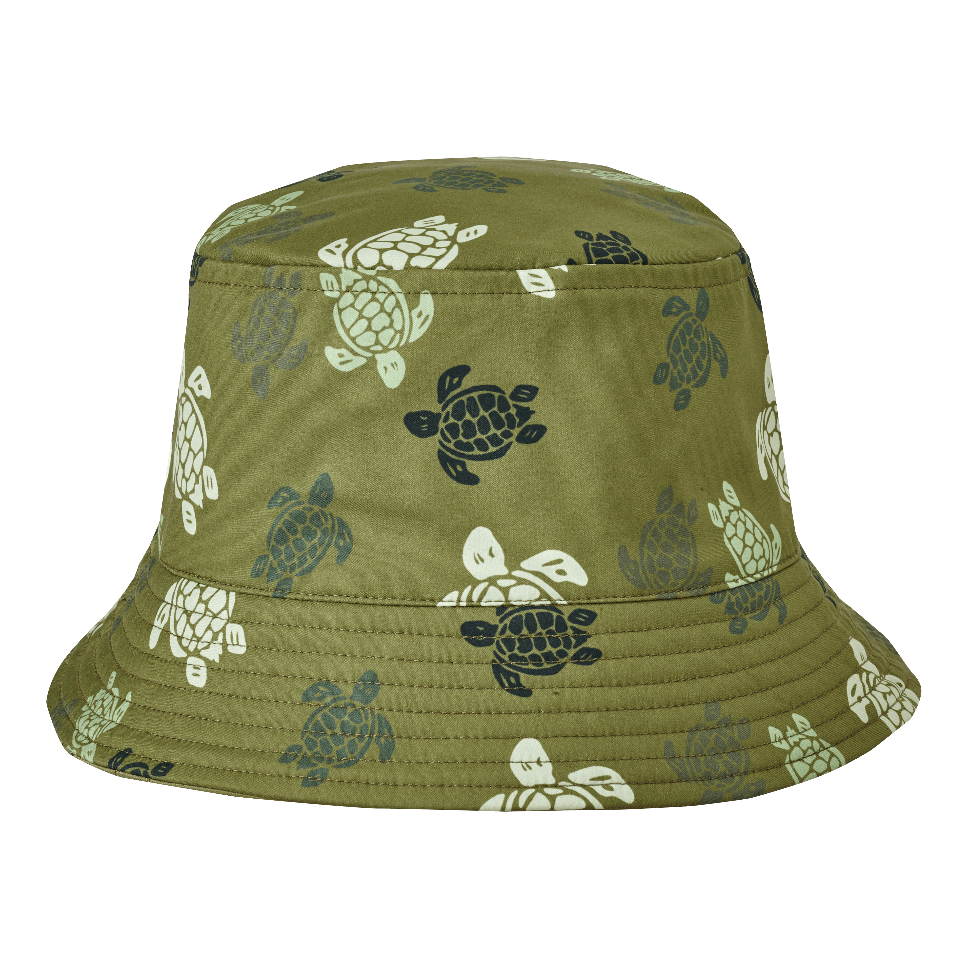 VILEBREQUIN Kids Reversible Bucket Hat Ronde des Tortues Camo