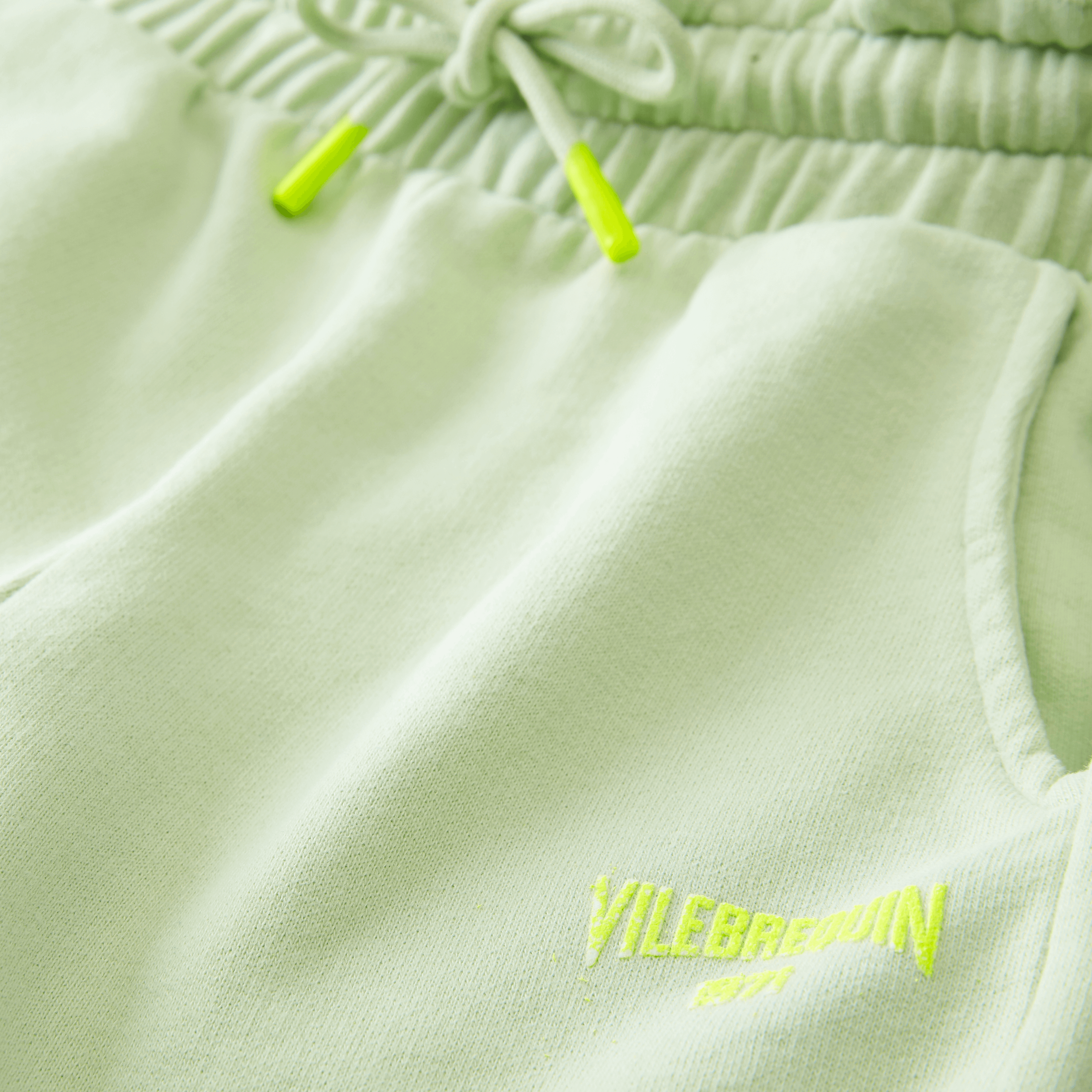 VILEBREQUIN Girls Cotton Jogger Pants Solid | LEMONGRASS / Green