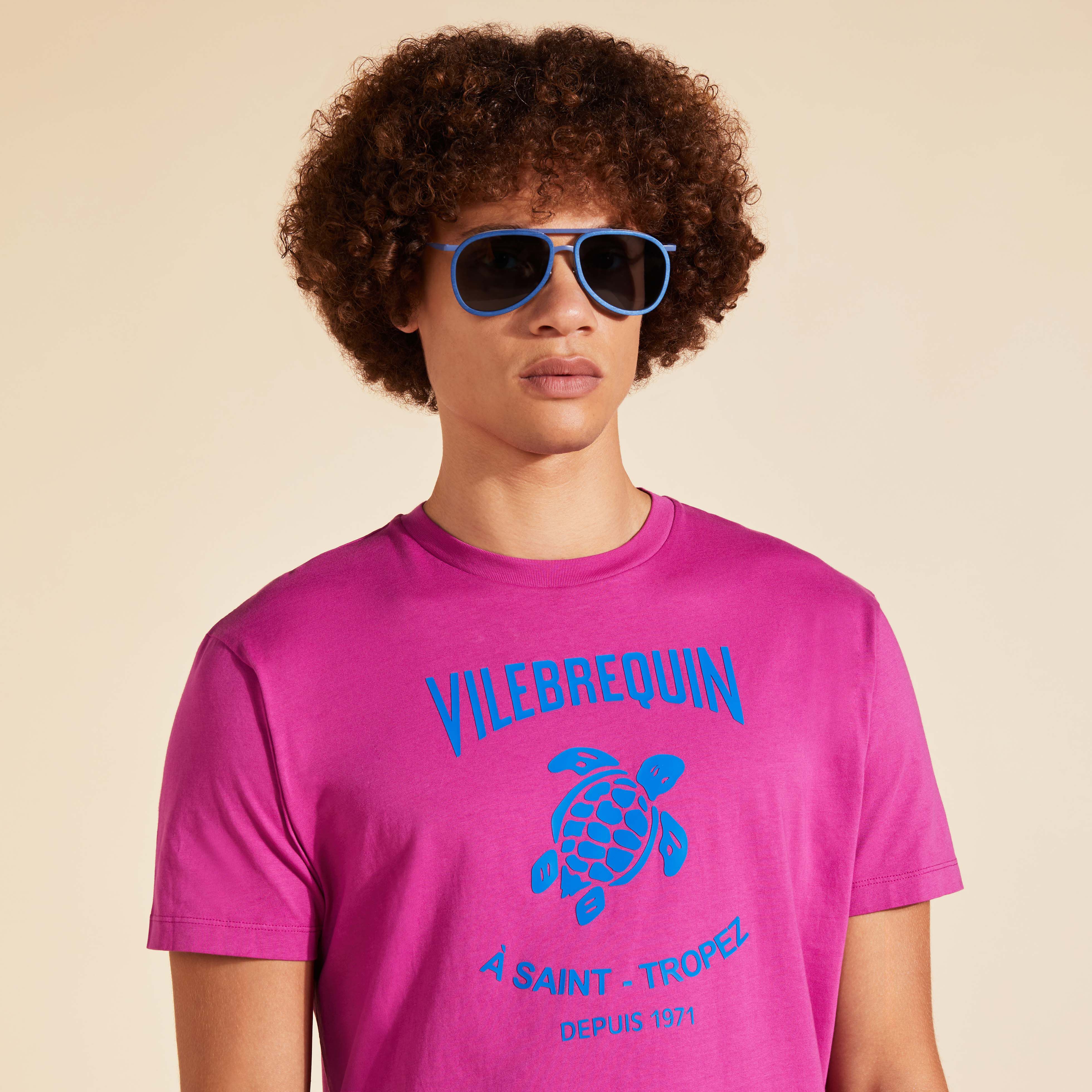 VILEBREQUIN Men Cotton T-Shirt Printed Turtle Logo