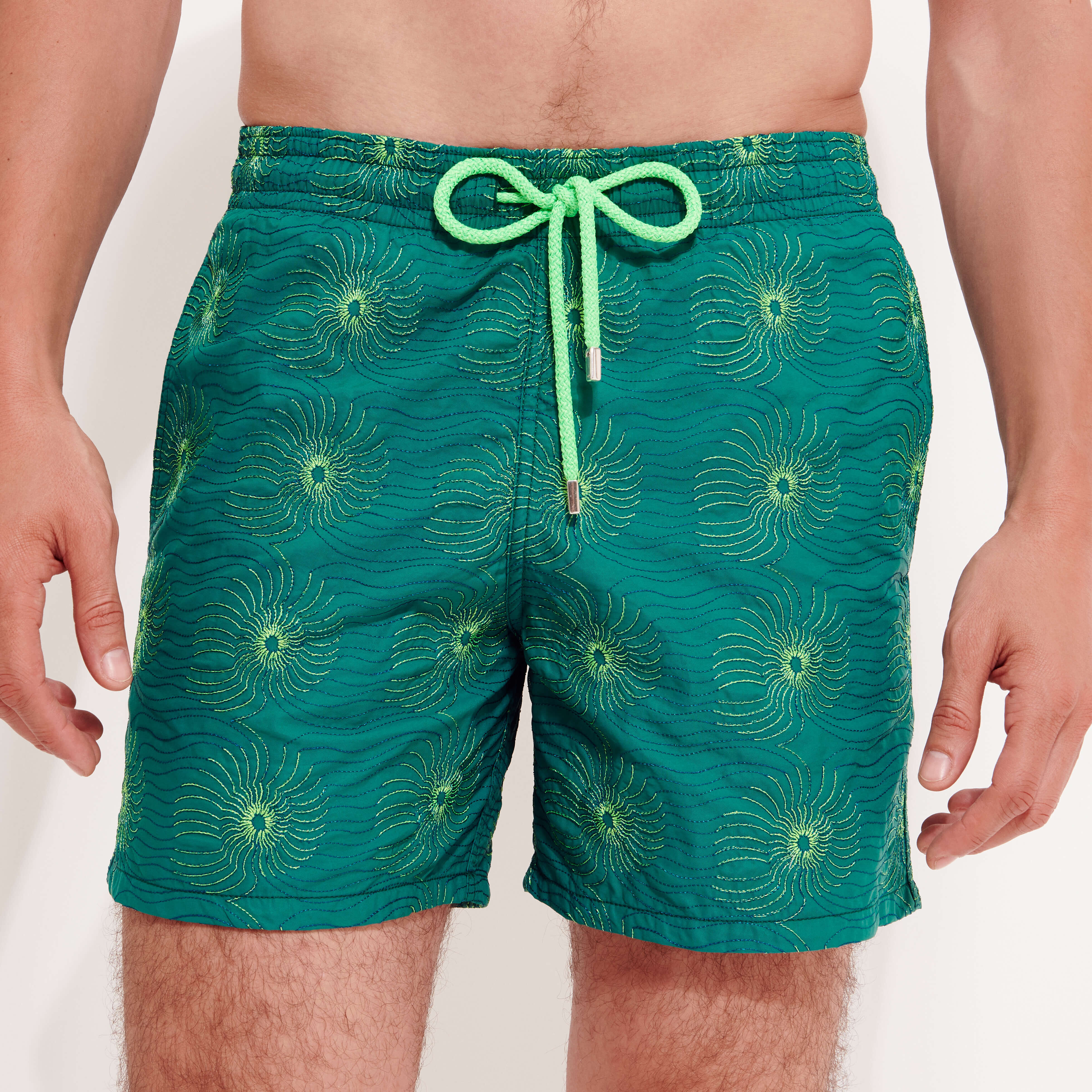 VILEBREQUIN Men Swim Shorts Embroidered Hypno Shell - Limited Edition