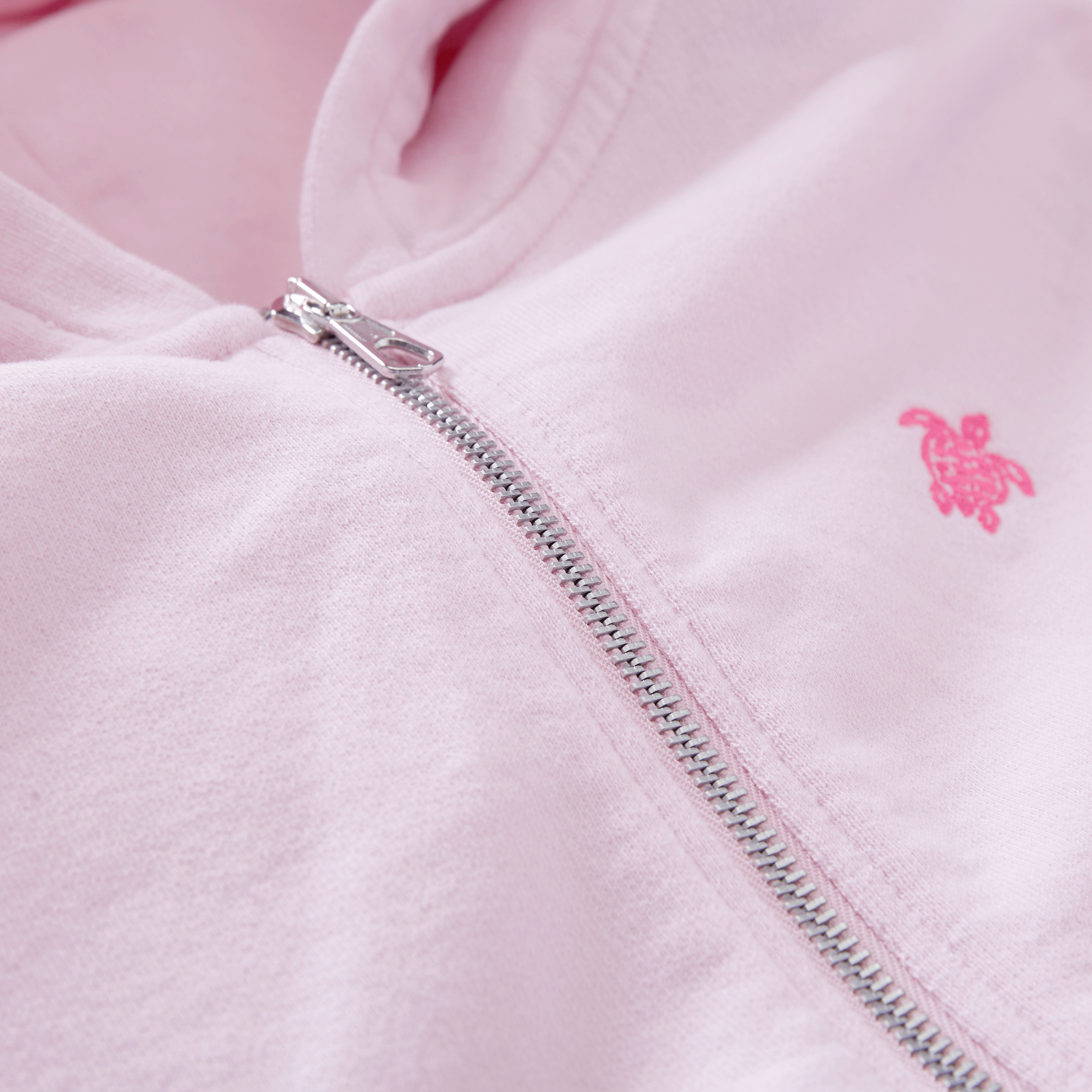 VILEBREQUIN Girls Front Zip Sweatshirt | MARSHMALLOW / Pink