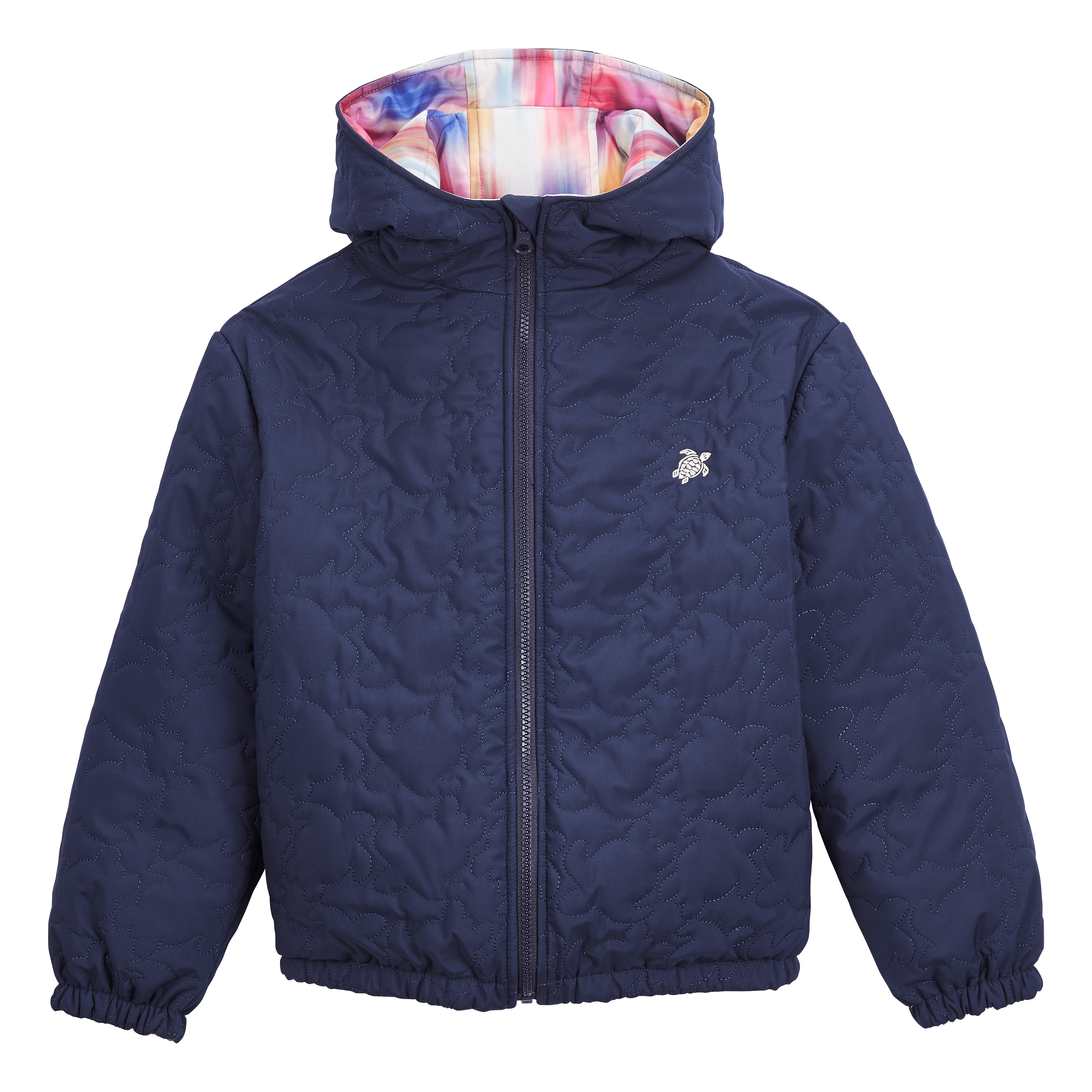 VILEBREQUIN Girls Reversible Jacket Ikat Flowers