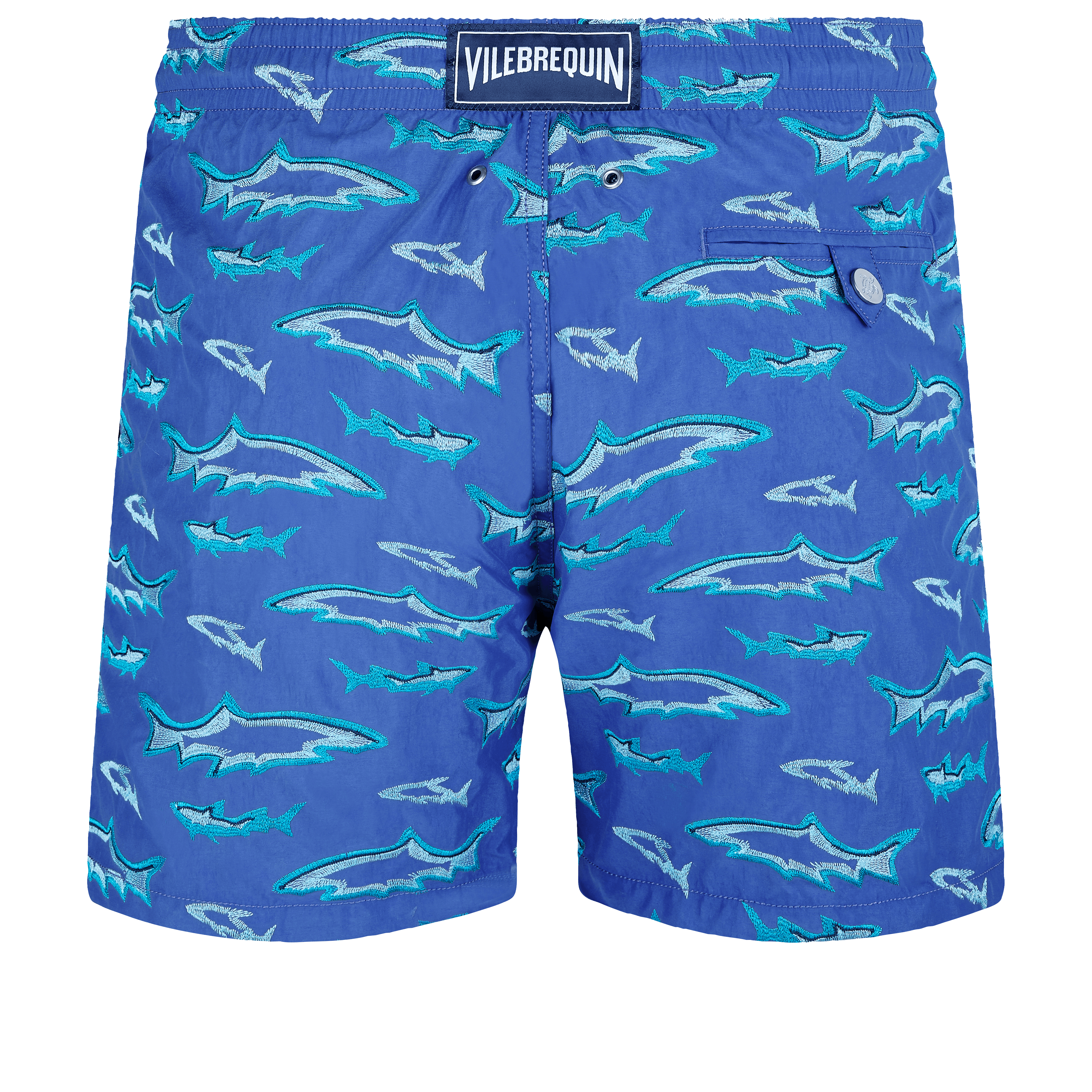 VILEBREQUIN Men Swim Shorts Embroidered Requins 3D - Limited Edition | PURPLE BLUE / Blue