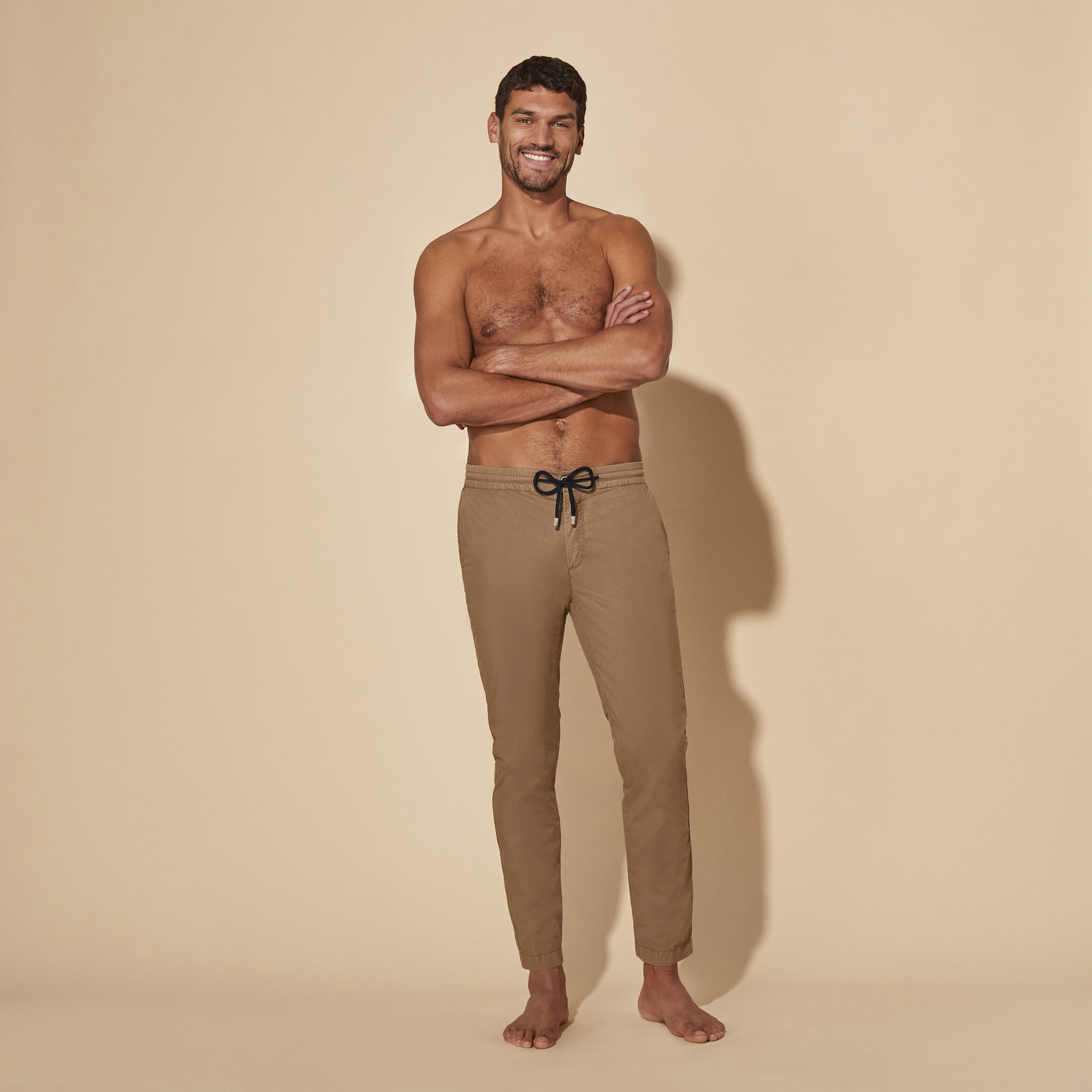 VILEBREQUIN Men Tencel Popeline Jogger Pants | HAZELNUT / Brown