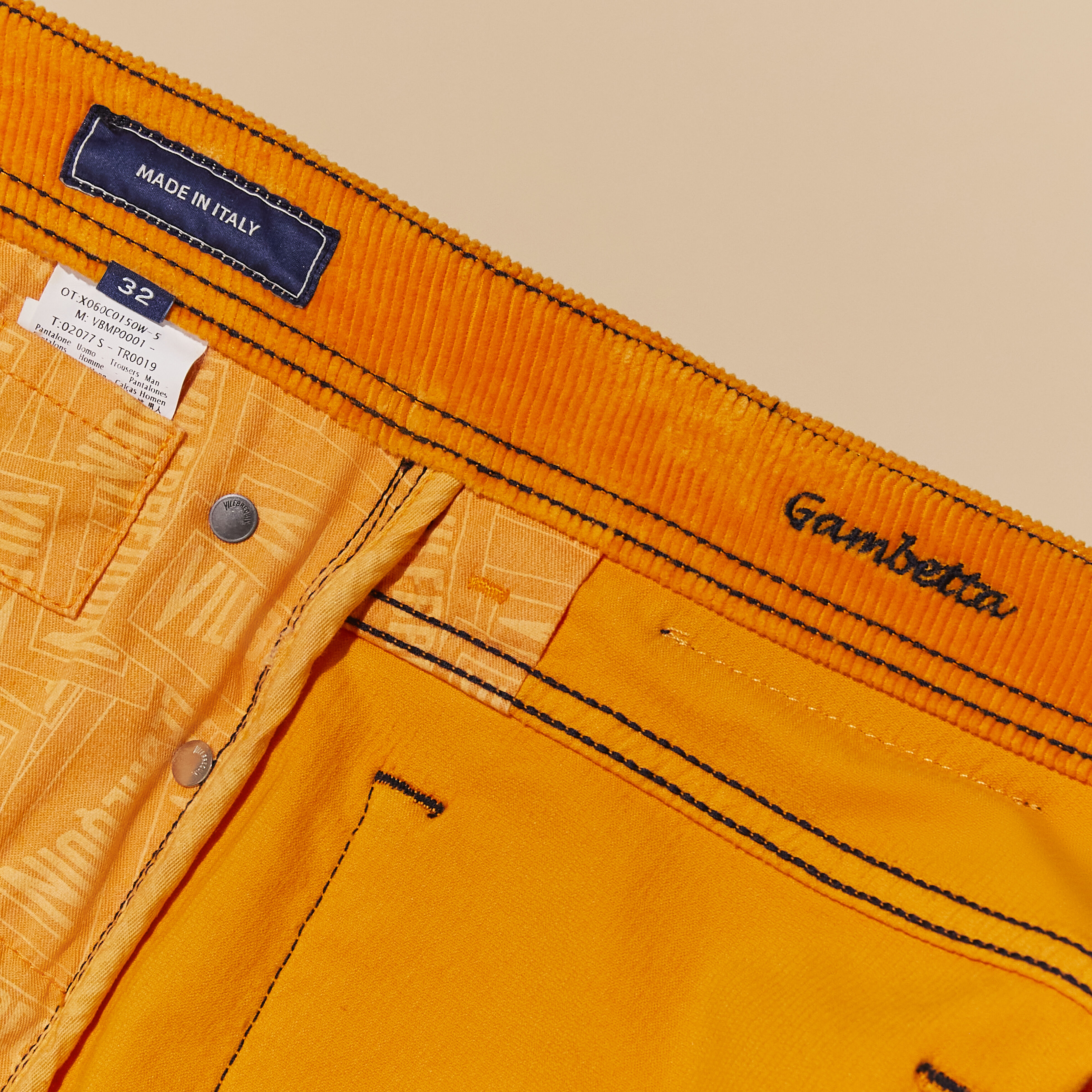 VILEBREQUIN Men 5-Pockets Corduroy Pants 1500 lines