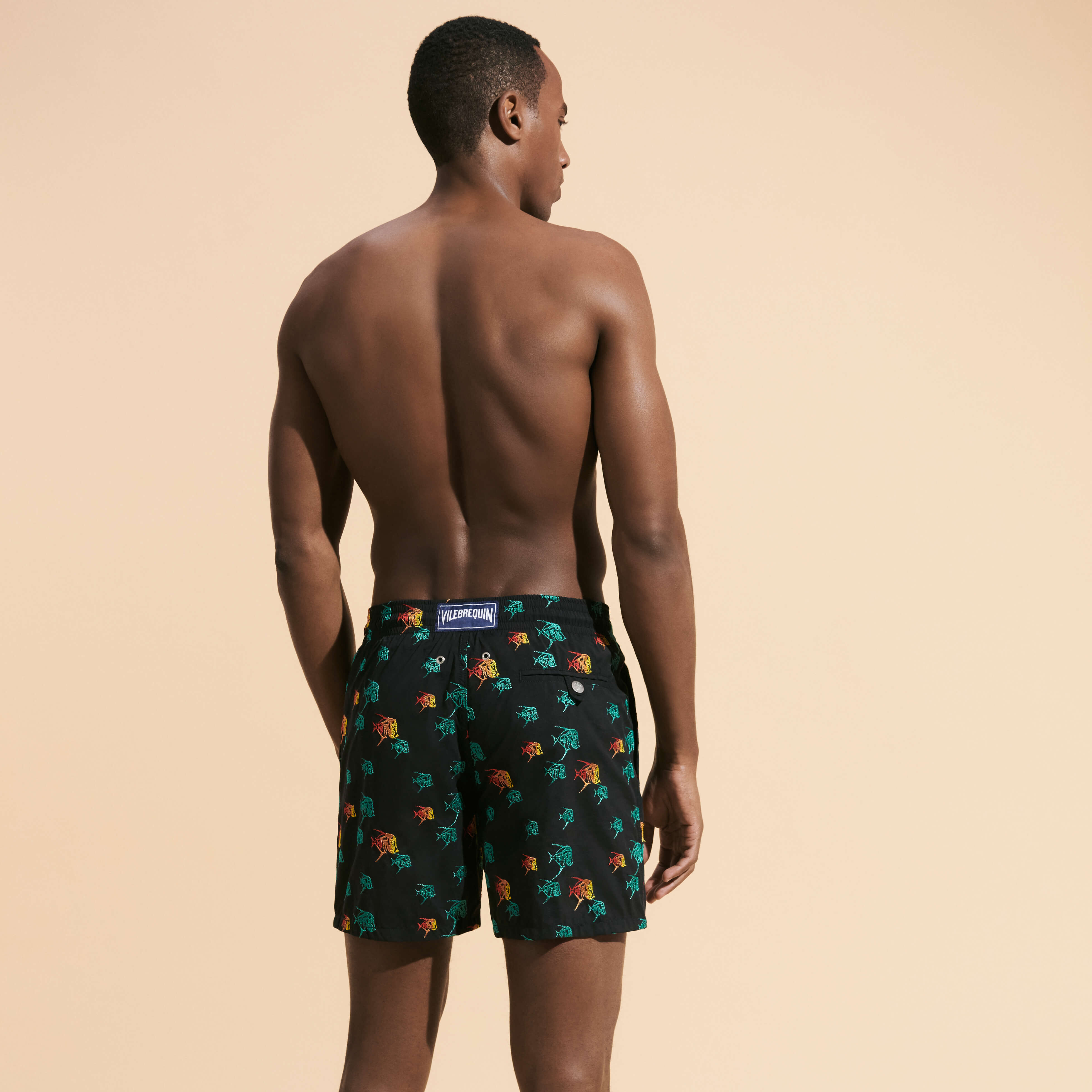 VILEBREQUIN Men Swim Shorts Embroidered Piranhas - Limited Edition