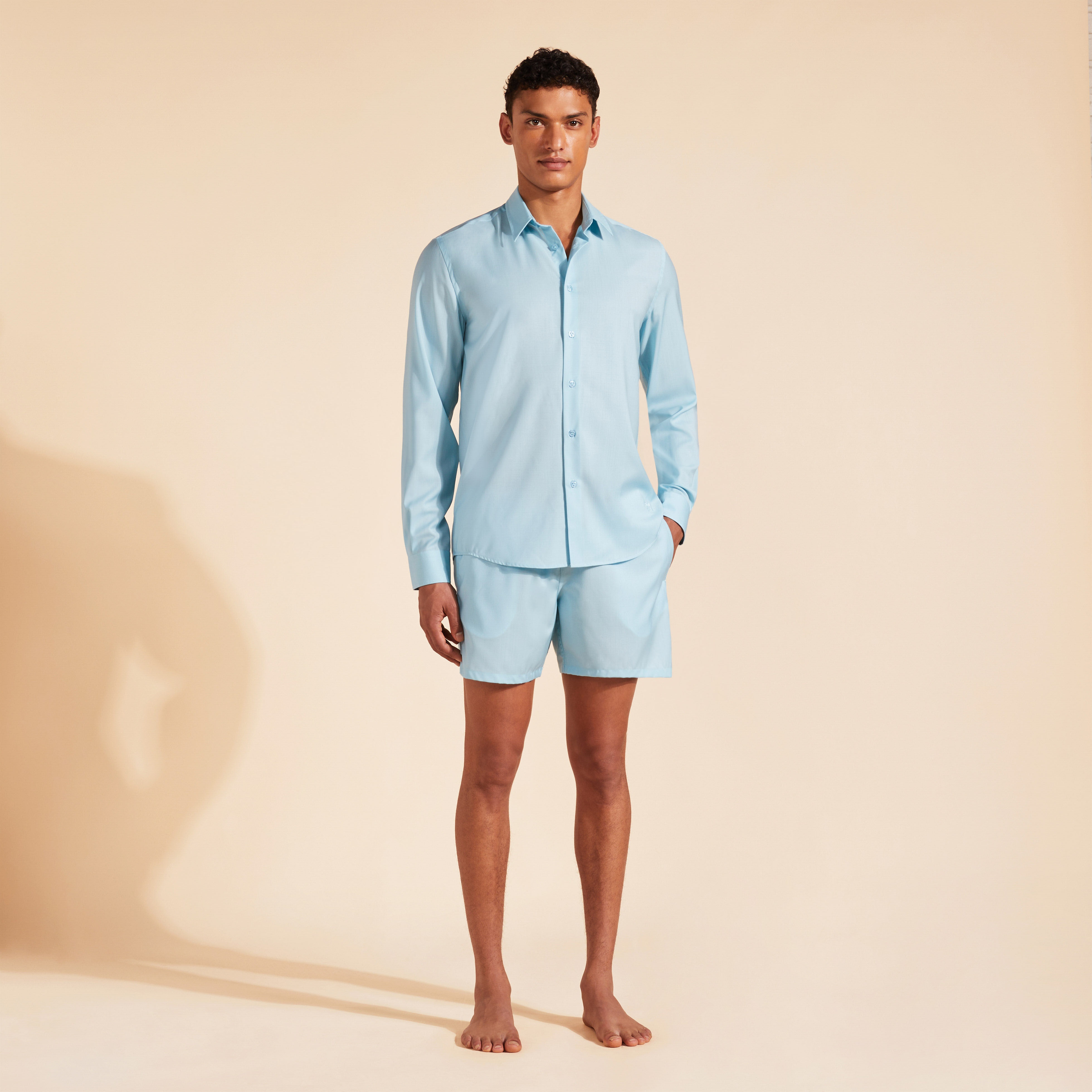 VILEBREQUIN Unisex Wool Shirt Super 120 | THALASSA / Blue