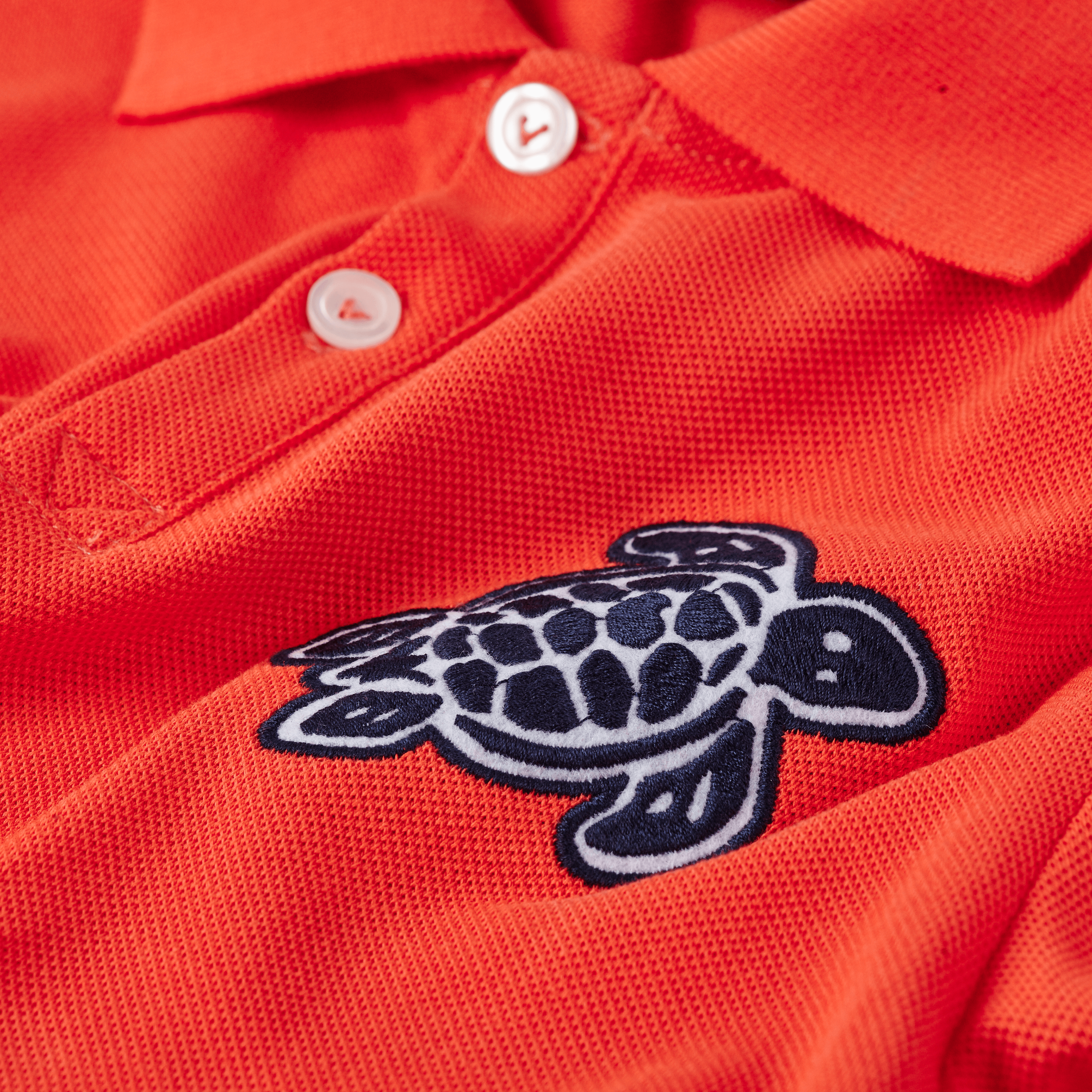 VILEBREQUIN Boys Cotton Polo Turtle Patch